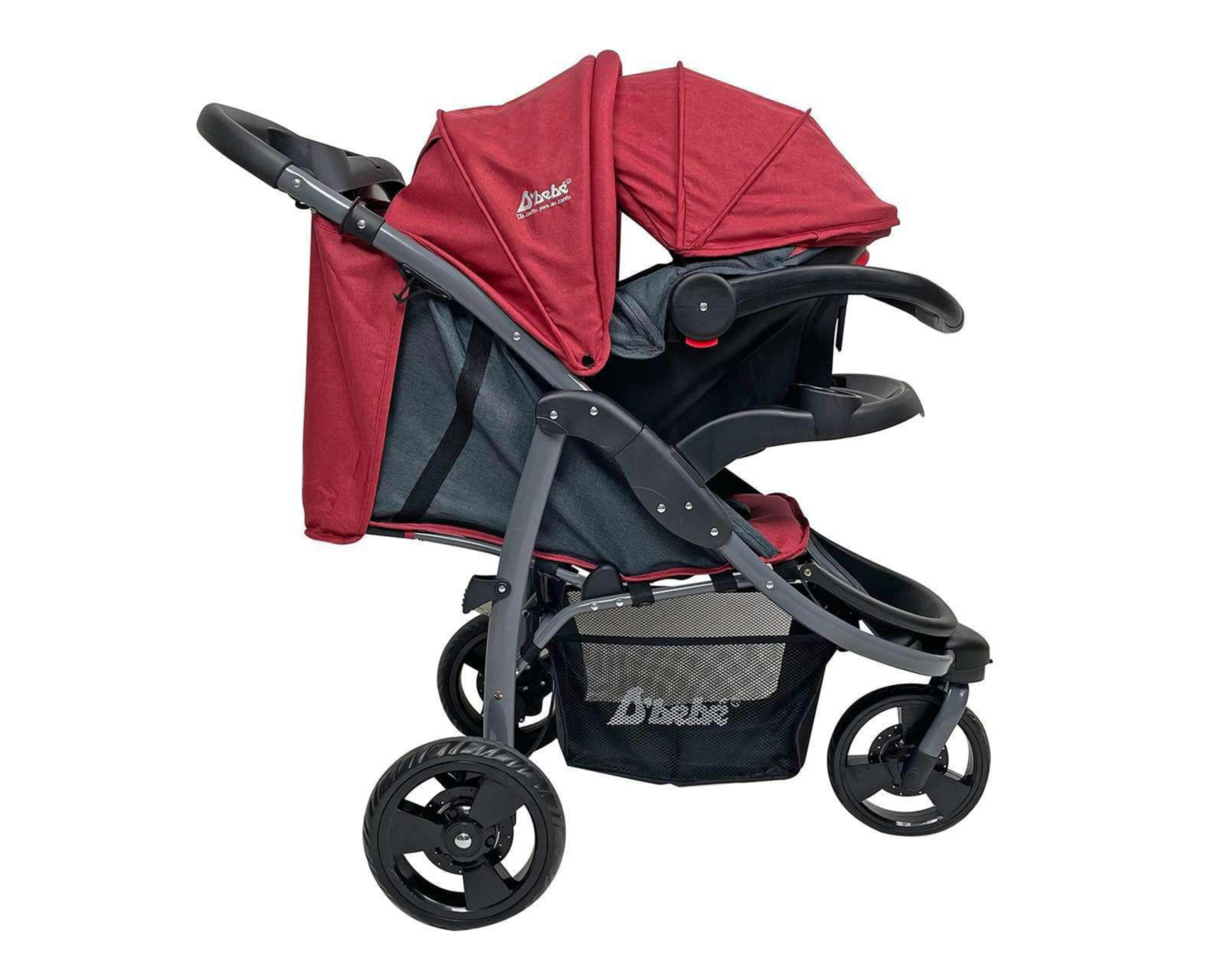 Foto 4 pulgar | Sistema de Viaje D Bebé Travel System Sport Rojo