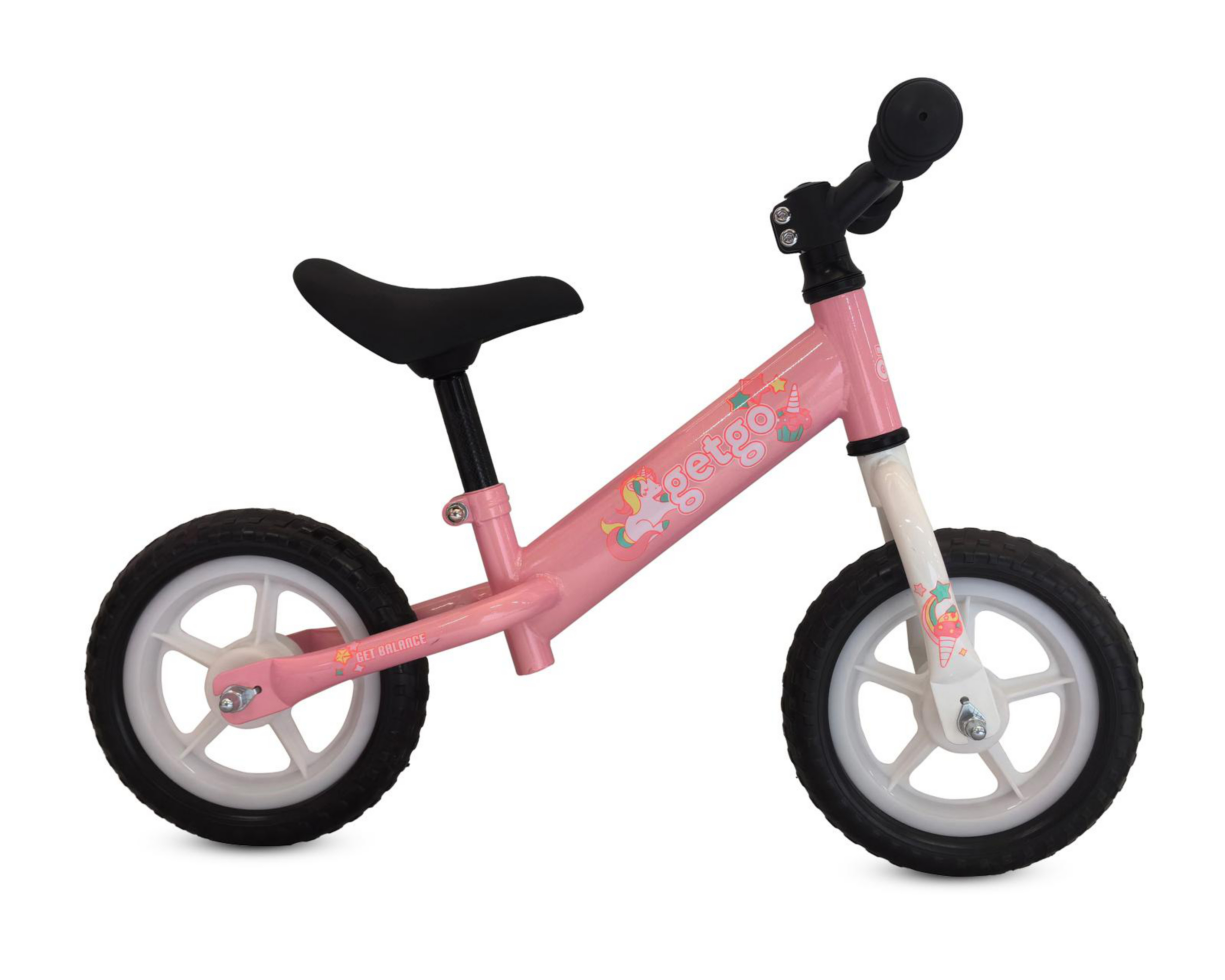 Foto 3 pulgar | Bicicleta Infantil Getgo Balance Girl Rodada 12 Rosa