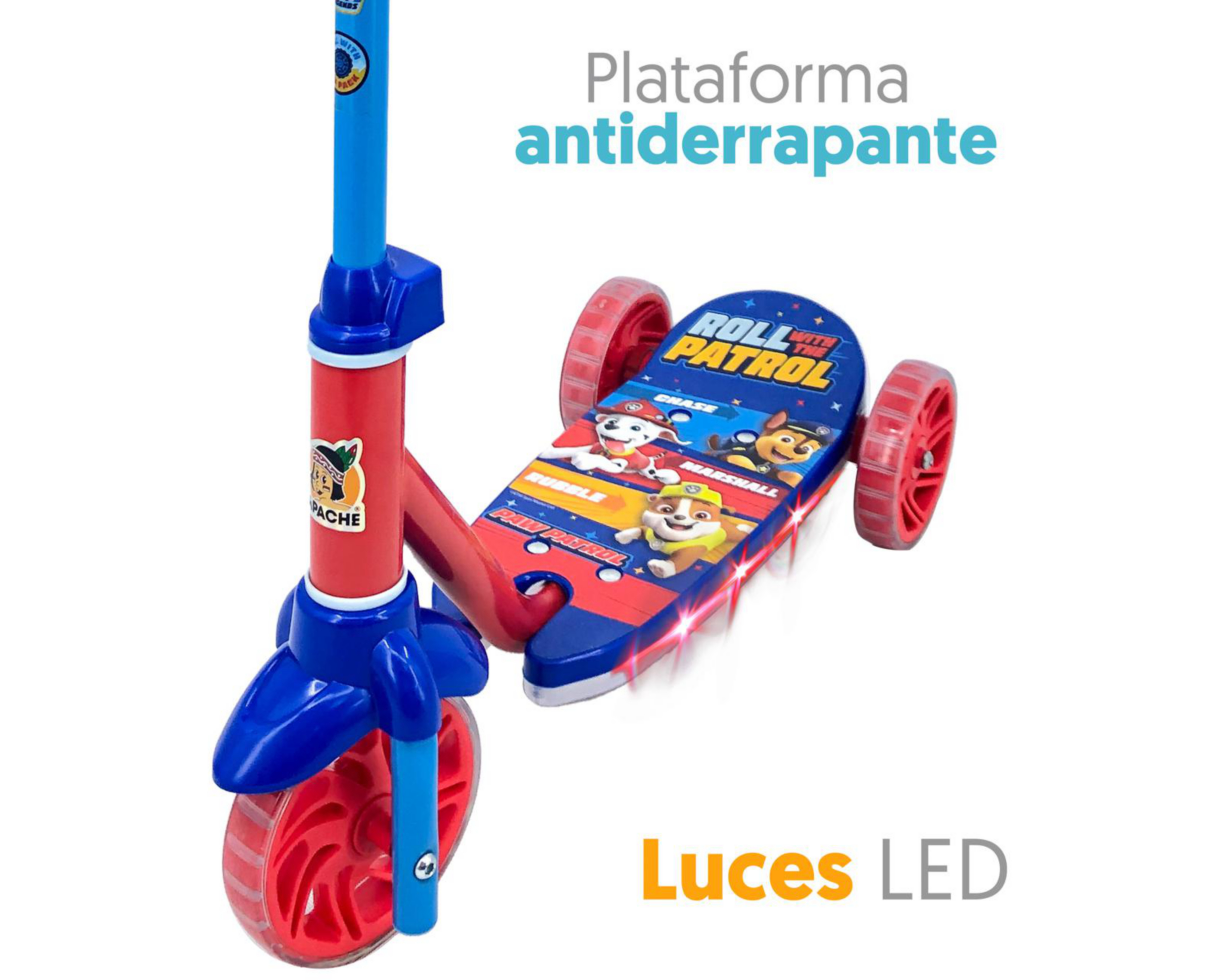 Foto 4 | Scooter para Niño Apache Paw Patrol con Luces