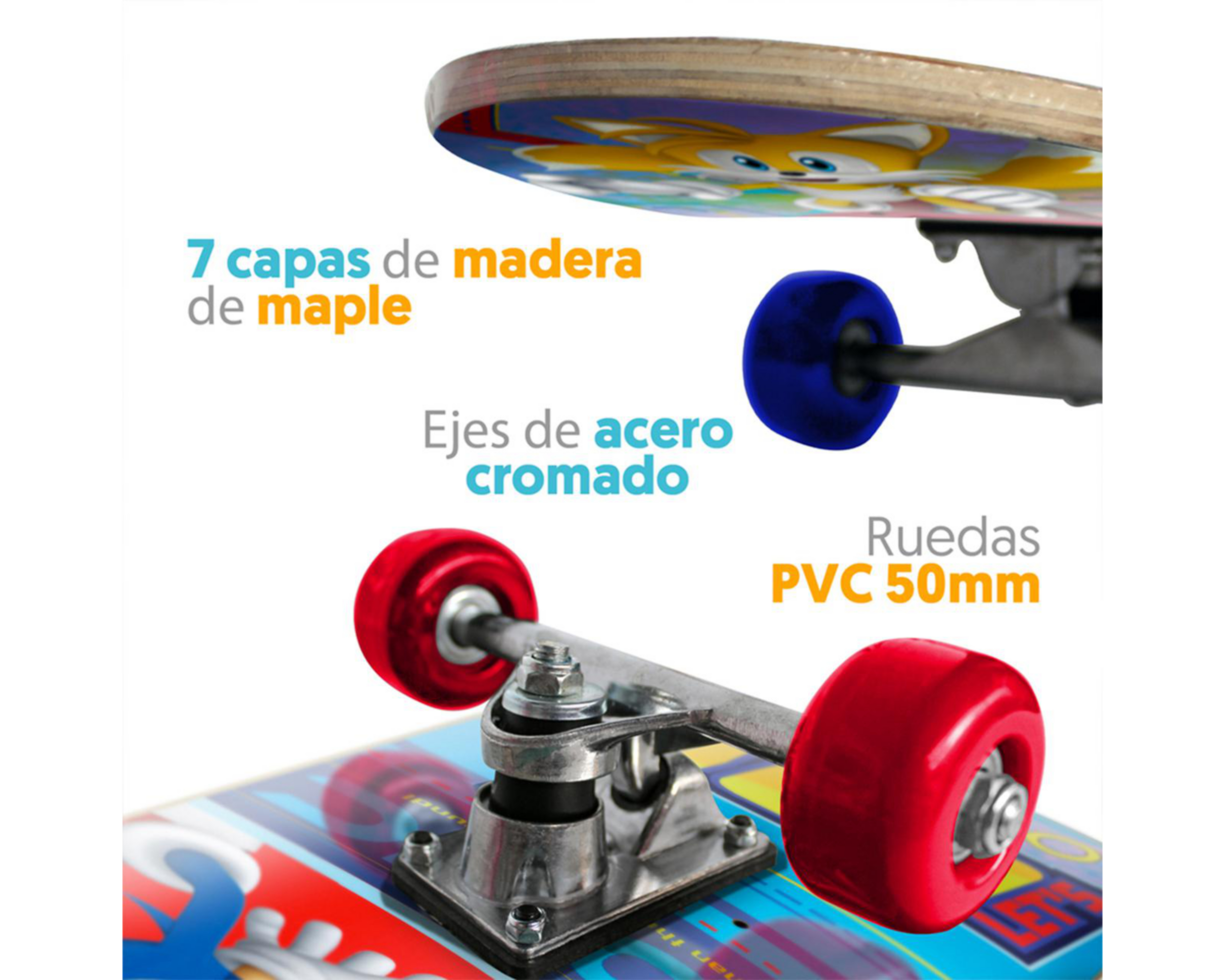 Foto 4 pulgar | Patineta Apache Sonic con Plataforma Antiderrapante