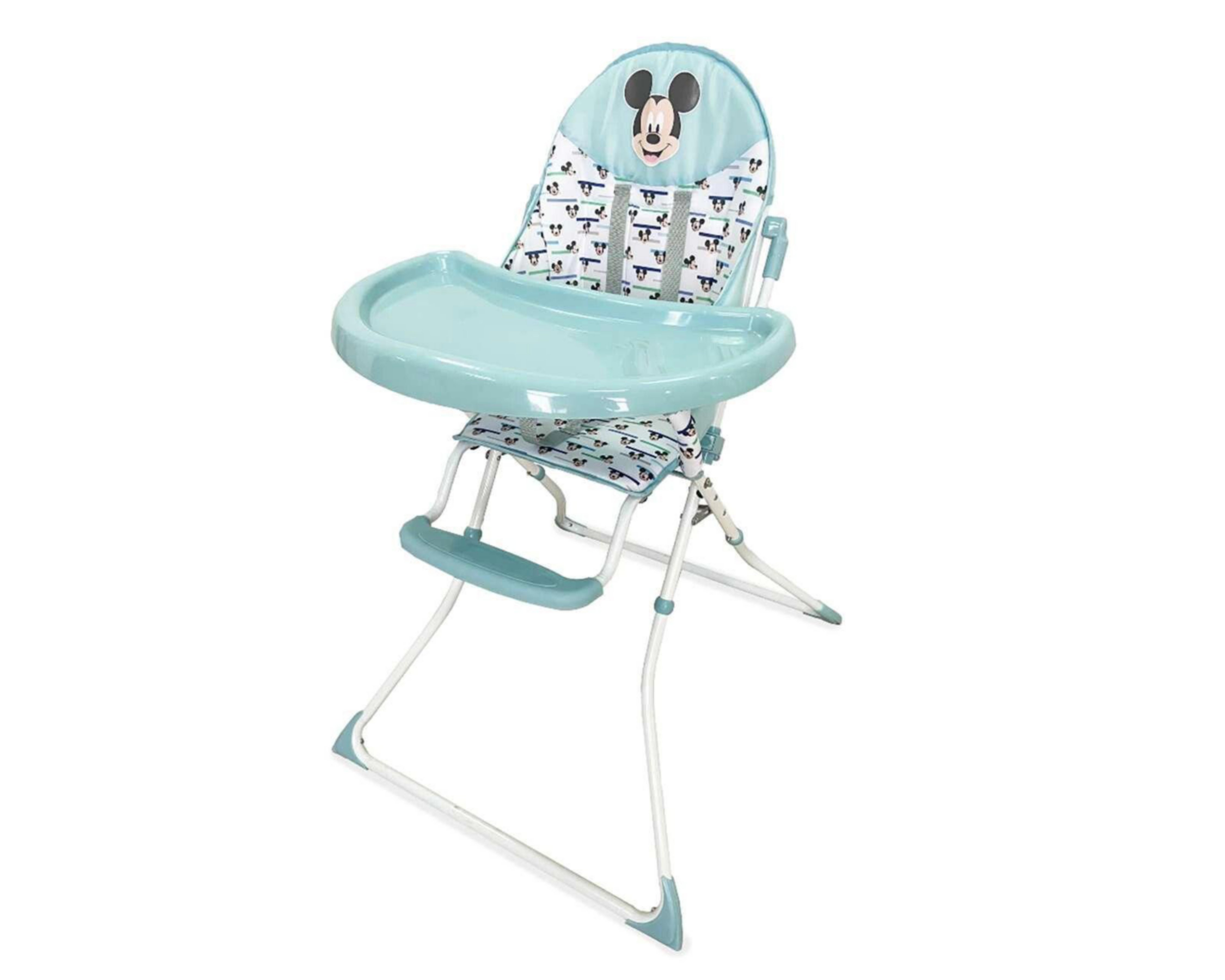 Foto 4 pulgar | Silla Alta Disney Baby Mickey Azul