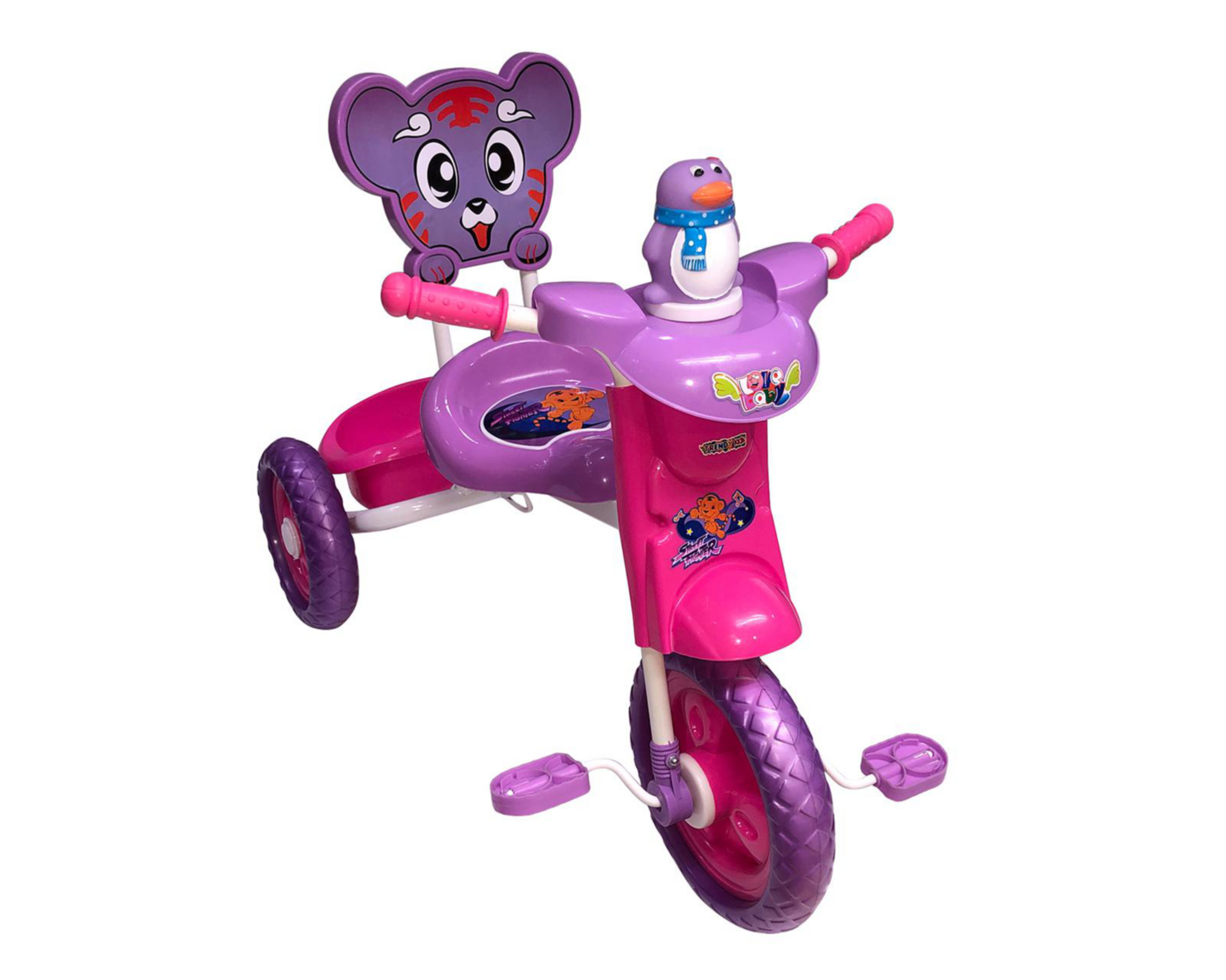 Foto 2 pulgar | Triciclo Trendy Kids Pingüino Rosa