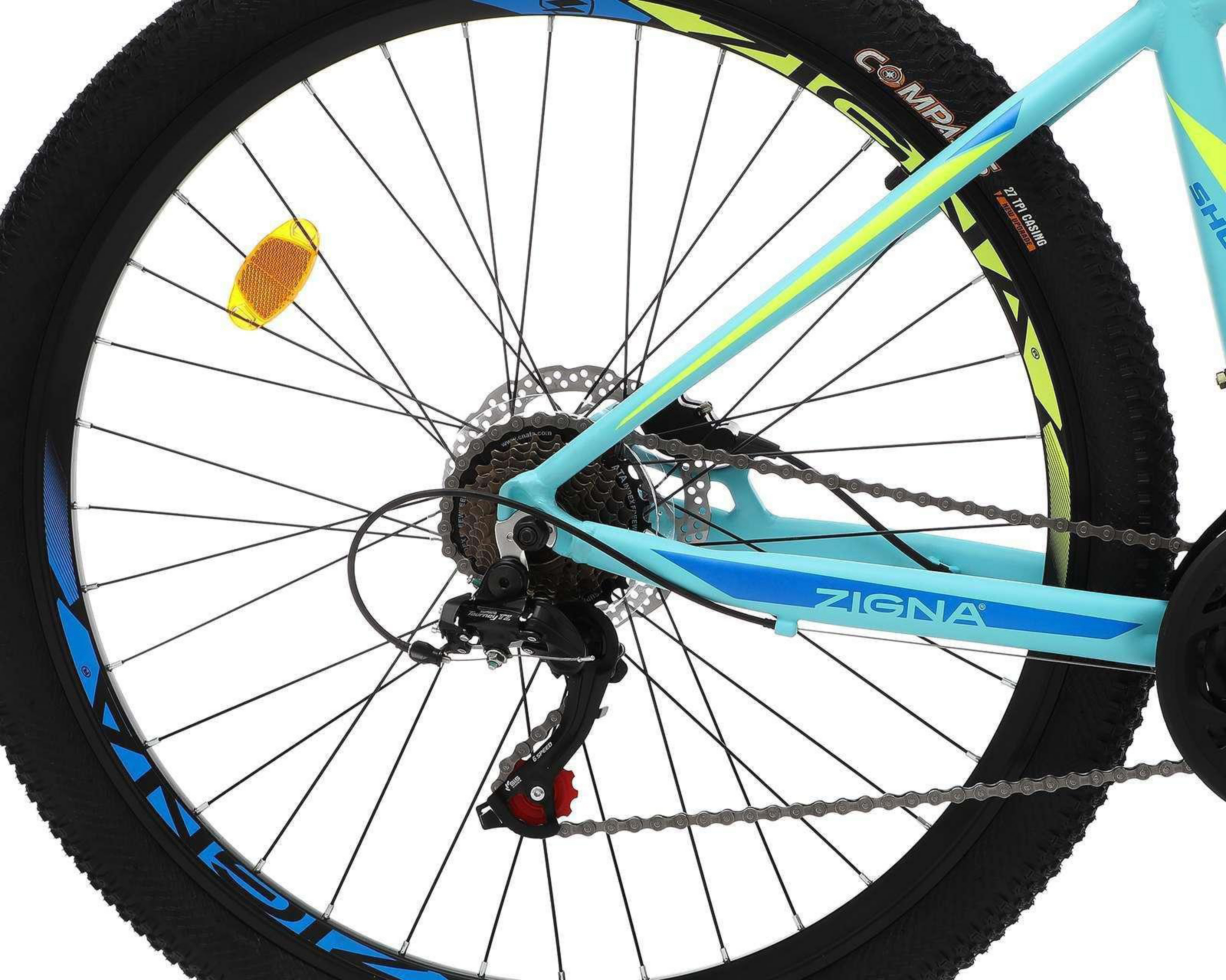 Foto 6 | Bicicleta de Montaña Zigna Shock 27.5" Azul