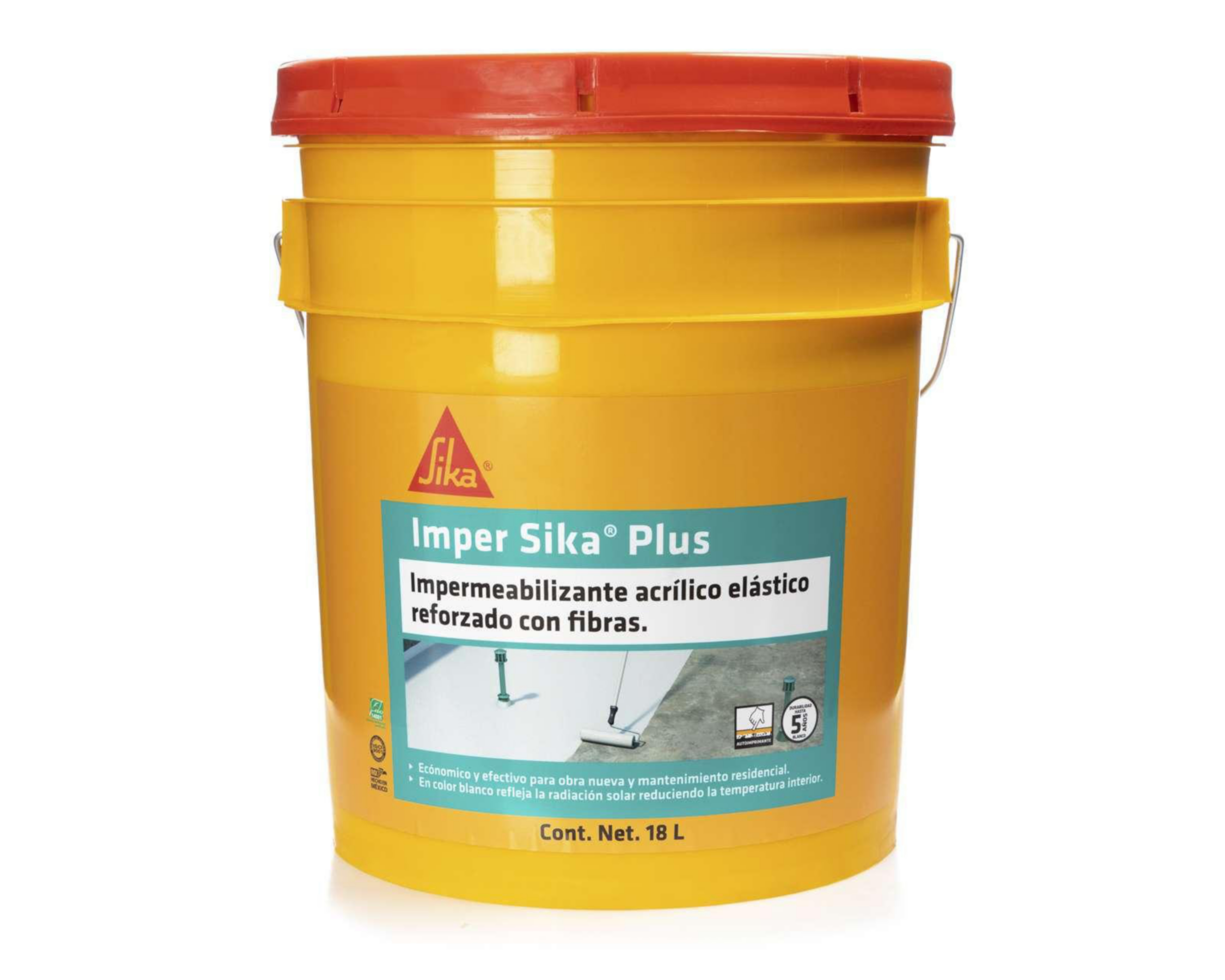 Impermeabilizante Acrílico Sika Blanco 18 l