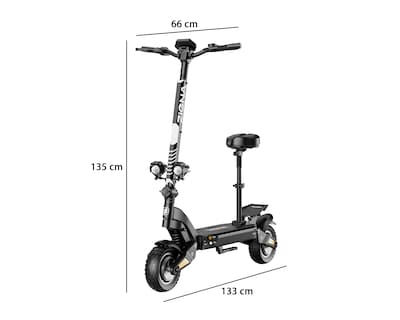 Foto 9 | Scooter Eléctrico Zigna Rebel 700 hasta 55 km/h Negro