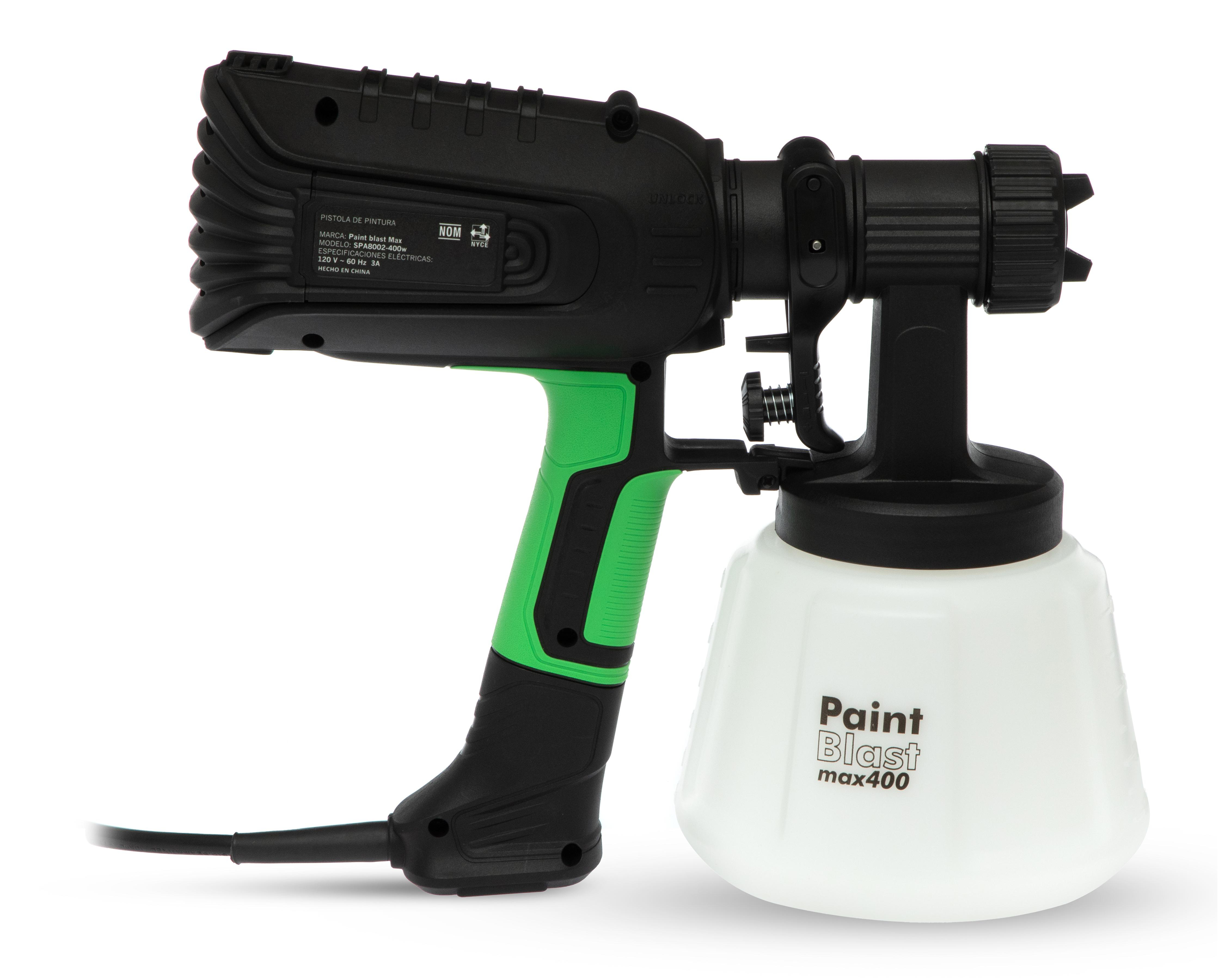 Foto 3 | Pistola para Pintura Paint Blast MAX SPA8002 400 W 1.2 L y Estuche de Herramientas