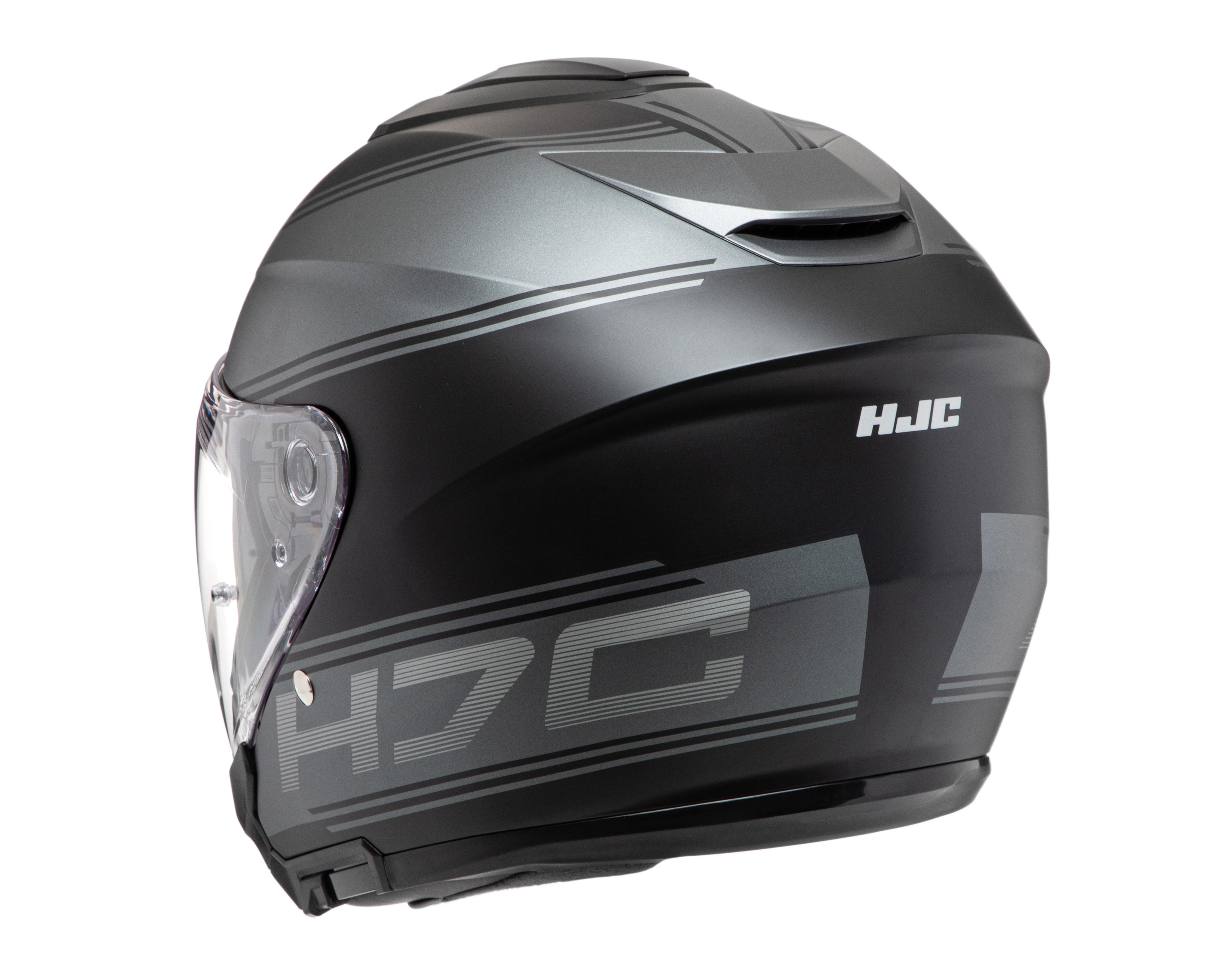 Foto 5 pulgar | Casco para Motociclista HJC Extragrande Negro