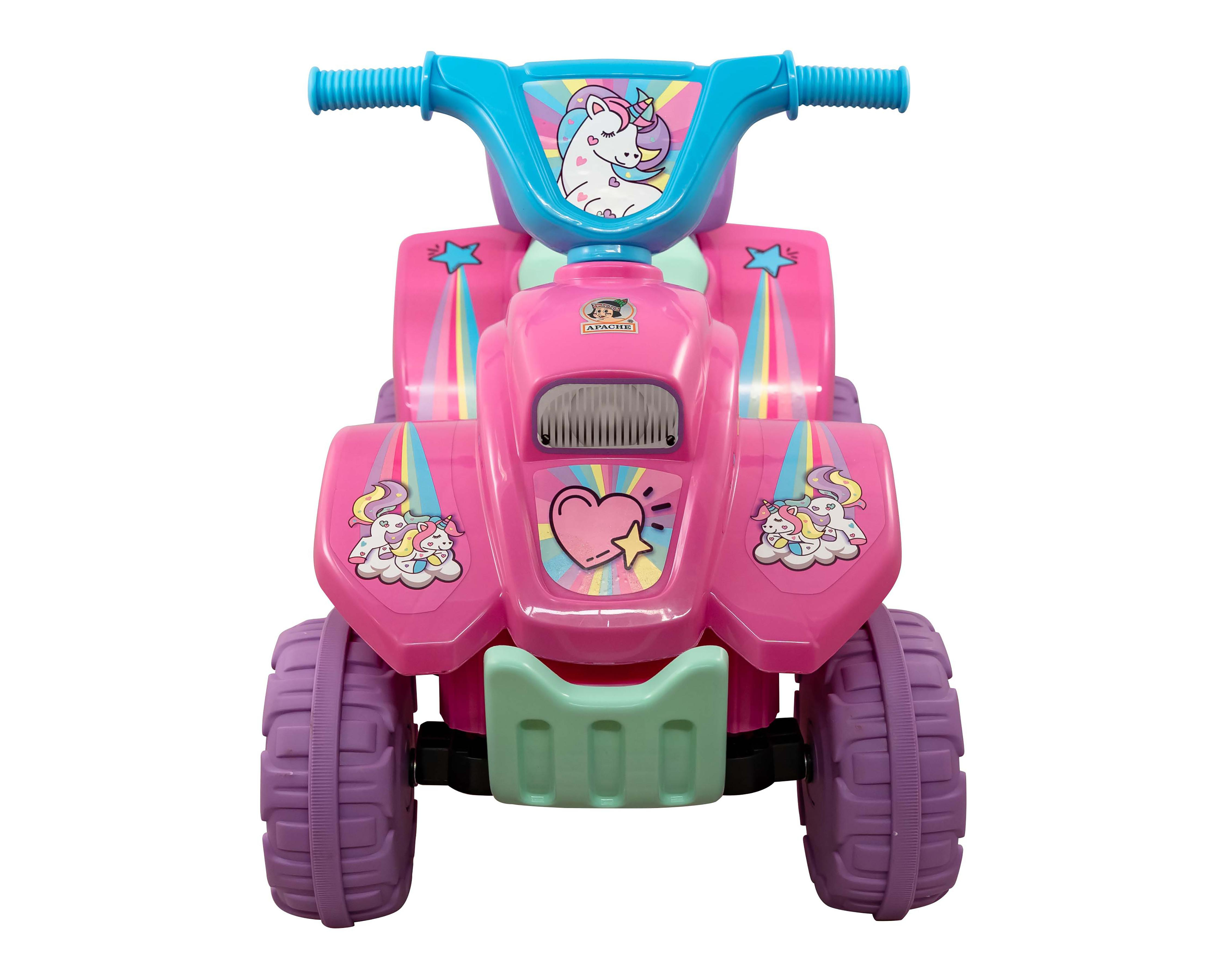 Montable Eléctrico Apache Unicornio Rosa $2,399