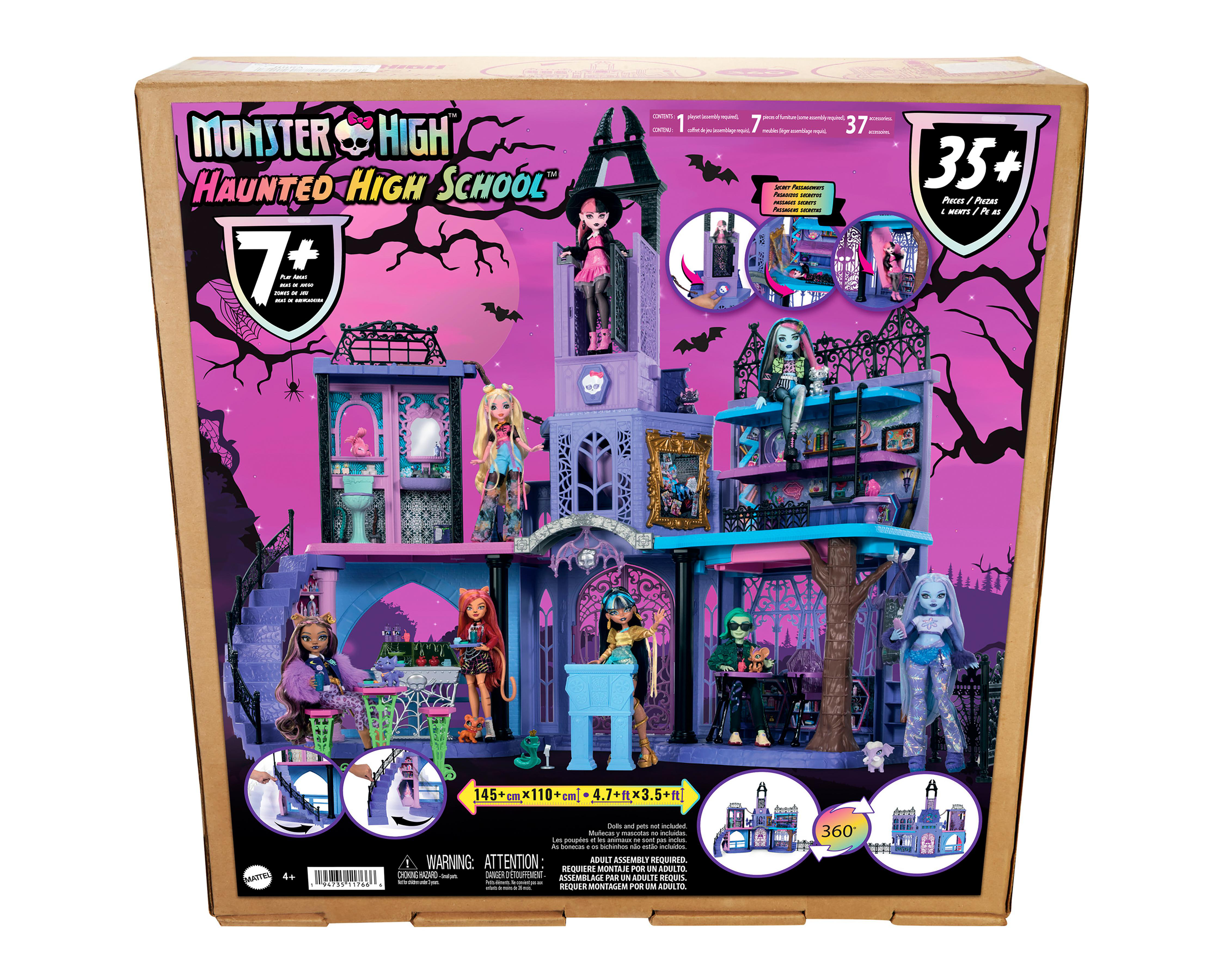 Foto 4 pulgar | Casa de Muñecas Monster High Set Escuela del Terror Multicolor