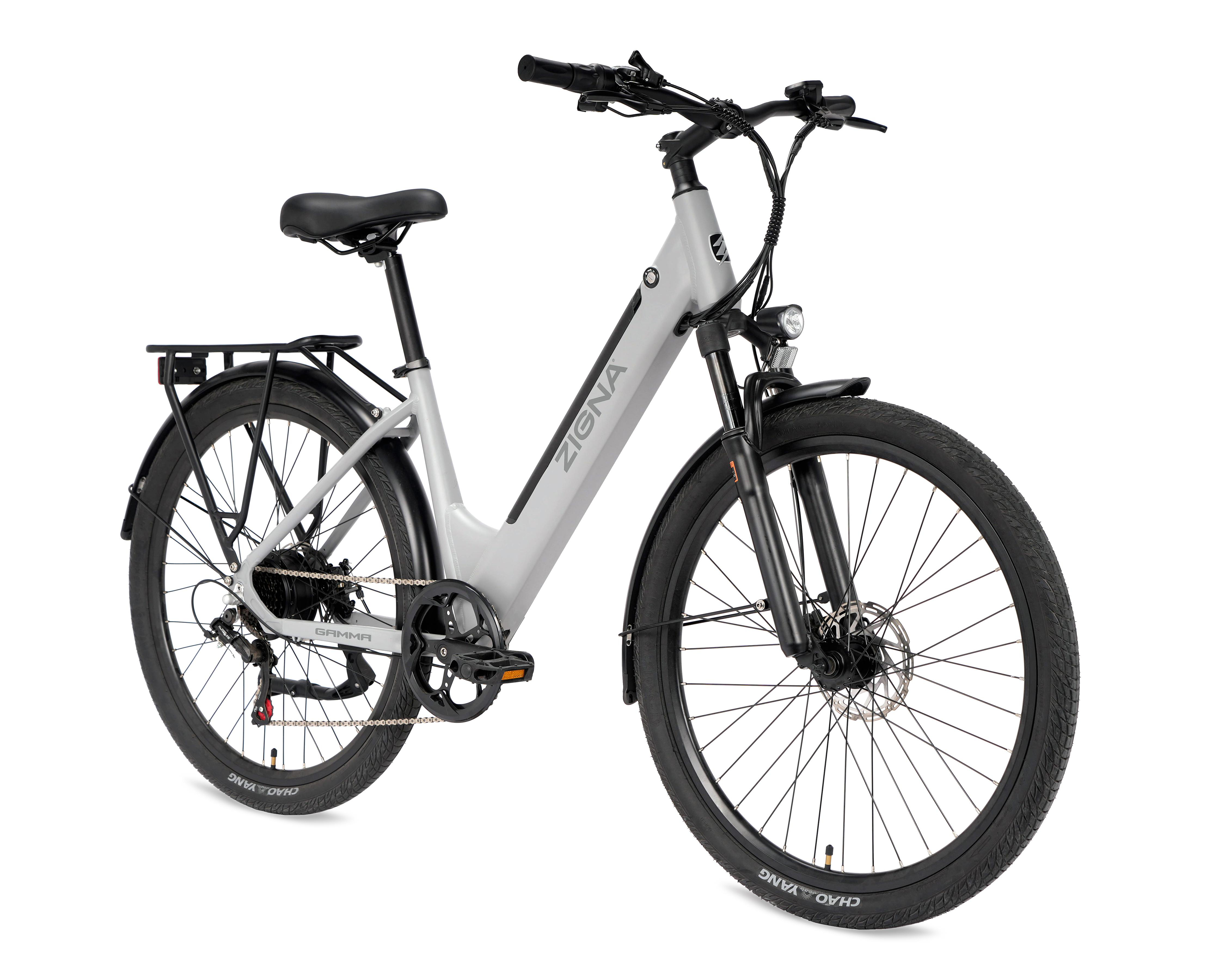 Bicicleta Eléctrica Motor 350 W Zigma Gamma 350 Rodada 27.5" Gris