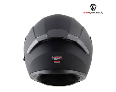Foto 3 | Casco para Motociclista Exoskeleton Grande Negro con Certificación DOT