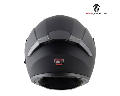 Foto 3 | Casco para Motociclista Exoskeleton Extragrande Negro con Certificación DOT