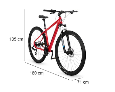 Foto 7 | Bicicleta de Montaña Alubike Sierra Rodada 29 Roja