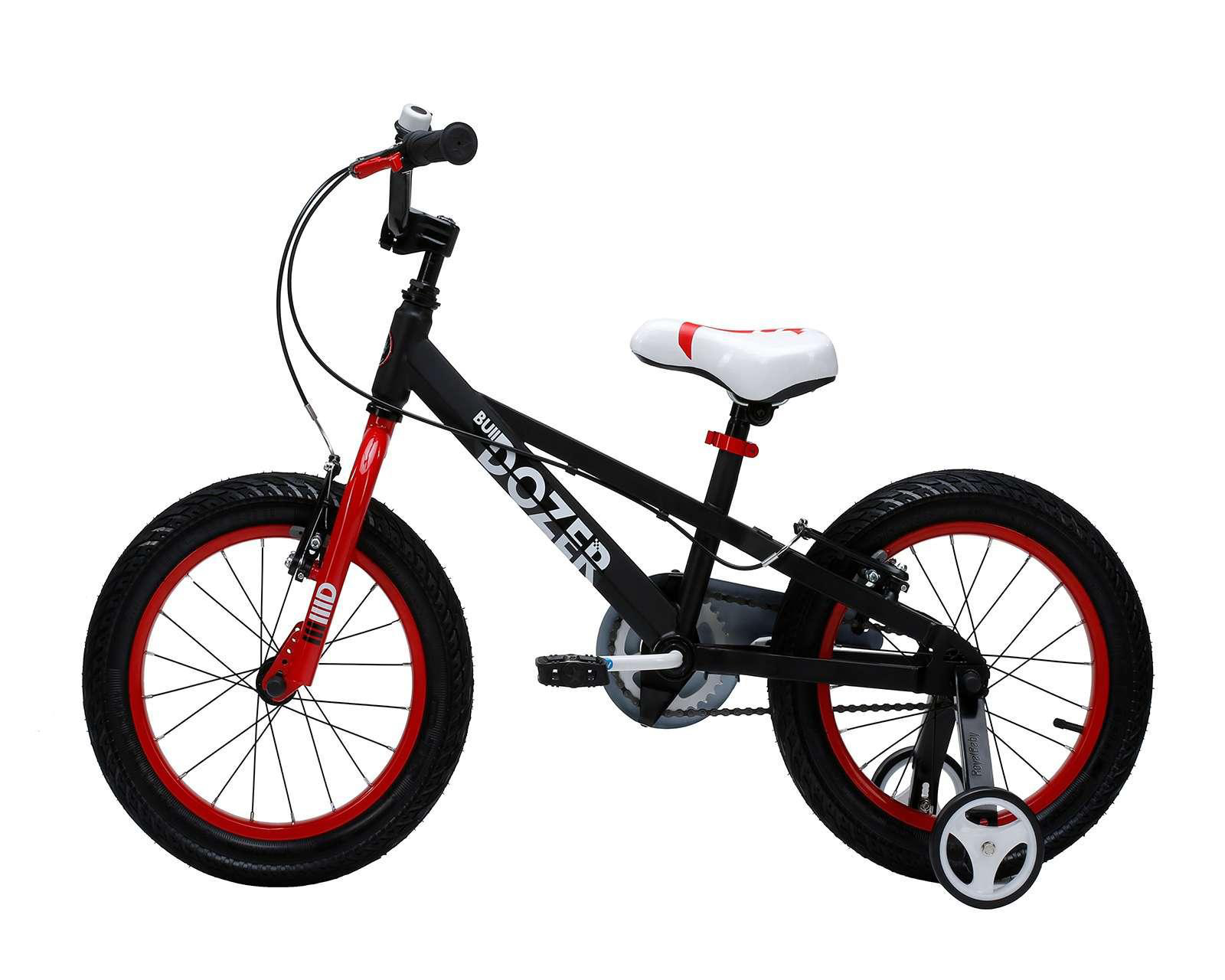 Bicicleta Bulldozer RoyalBaby 16" Negra