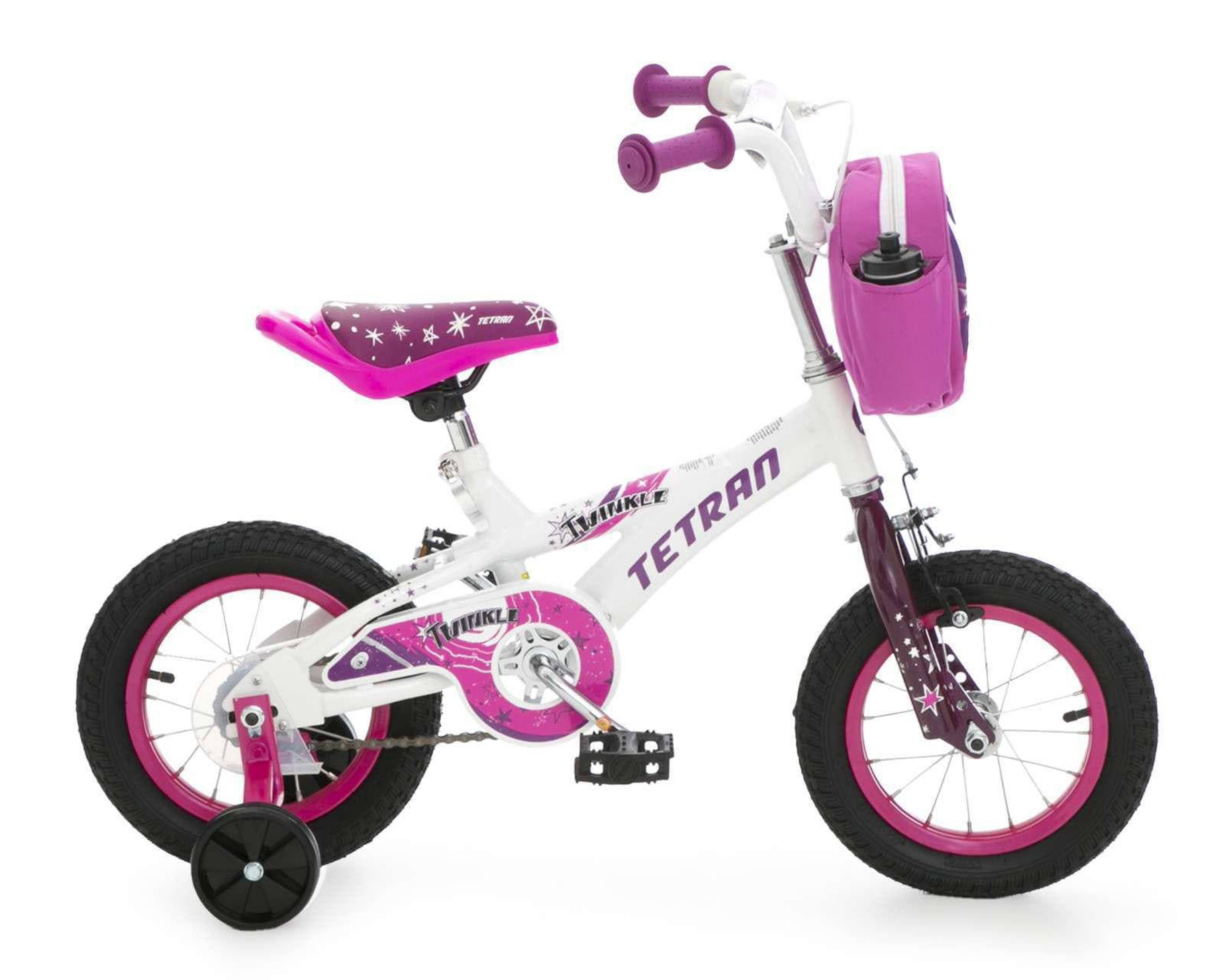 Foto 3 pulgar | Bicicleta Infantil Tetran Twinkle 12" Blanca