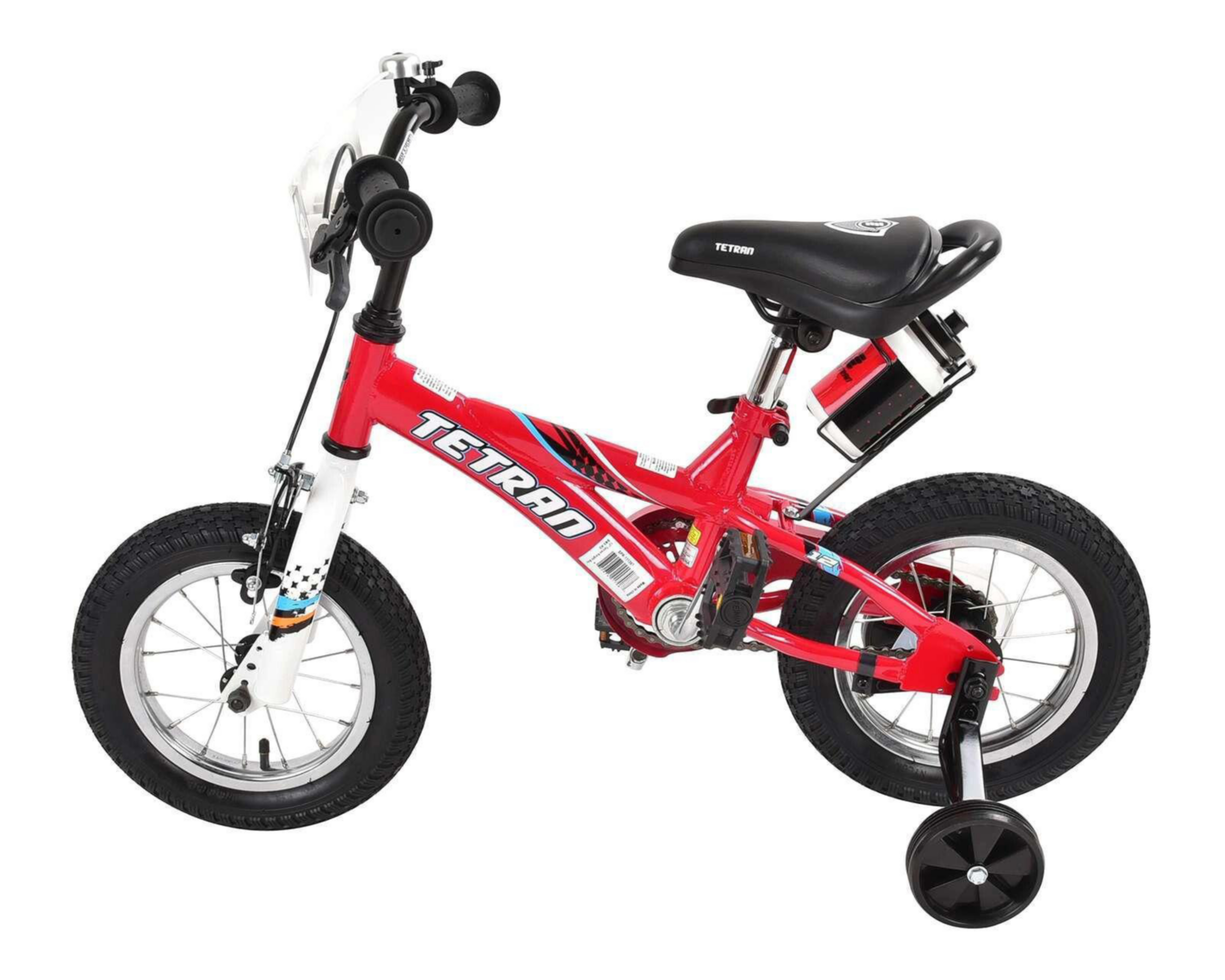 Foto 3 | Bicicleta Infantil Tetran 12" Rojo