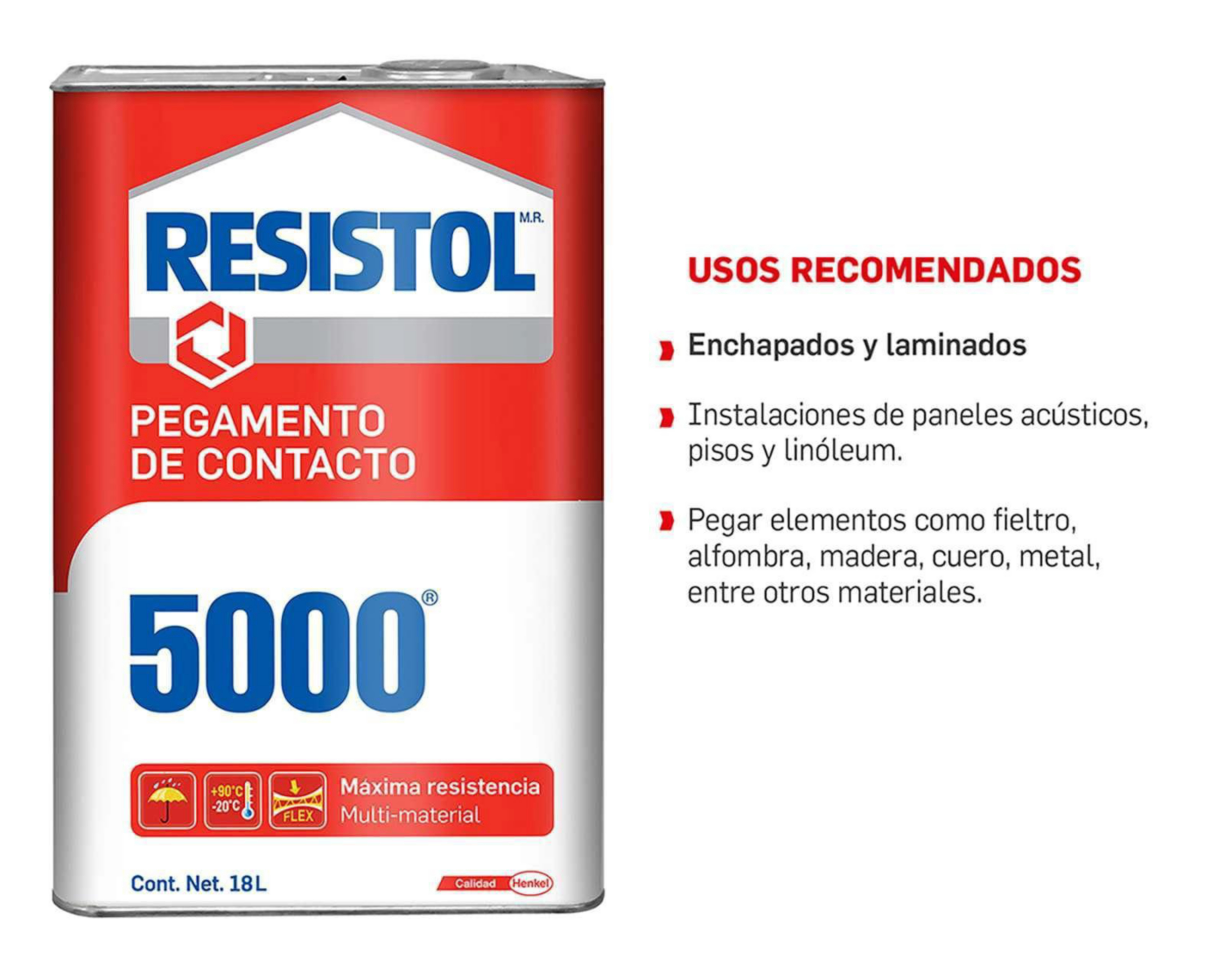 Foto 3 | Pegamento de Contacto Resistol 5000 18 litros