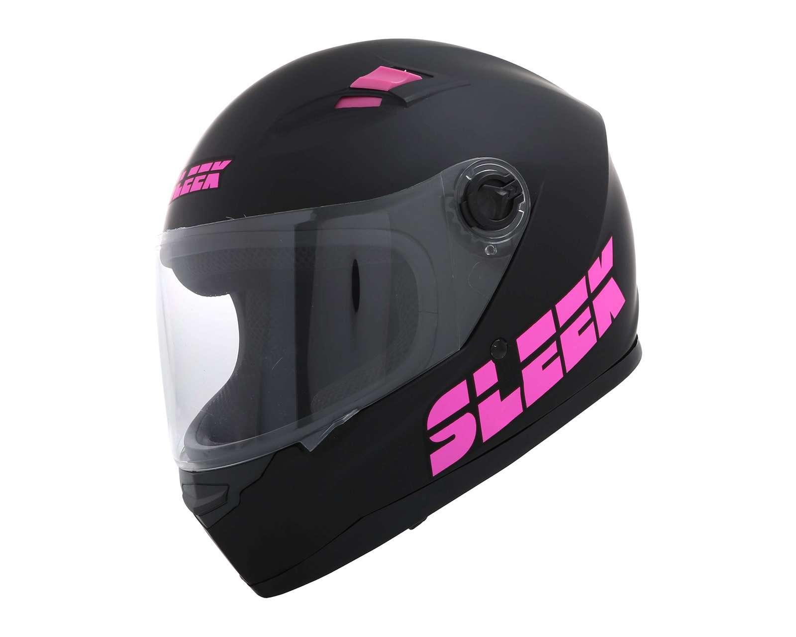 Casco para Motociclista Sleek Grande color Negro