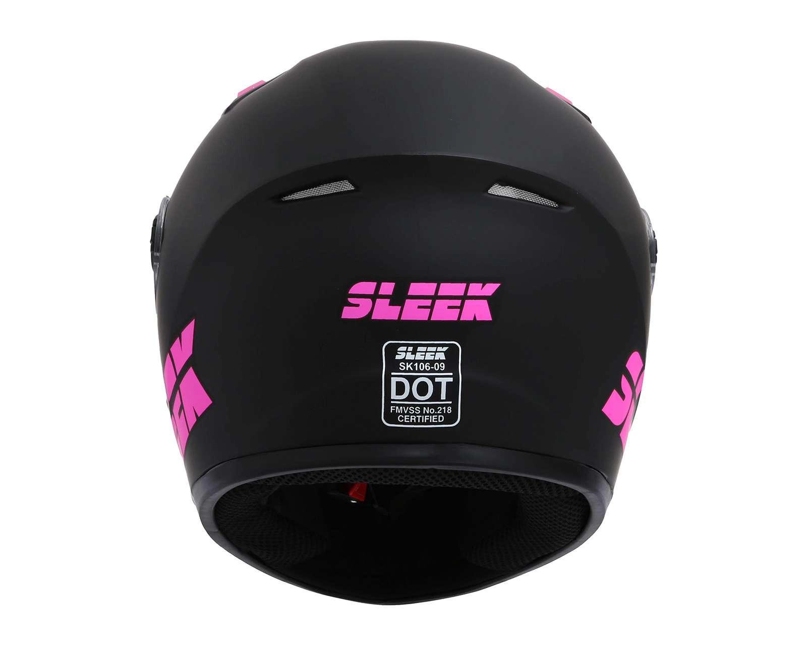 Foto 5 pulgar | Casco para Motociclista Sleek Grande color Negro