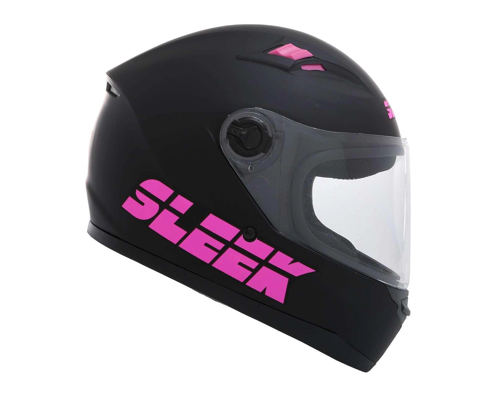 Foto 5 | Casco para Motociclista Sleek Grande color Negro