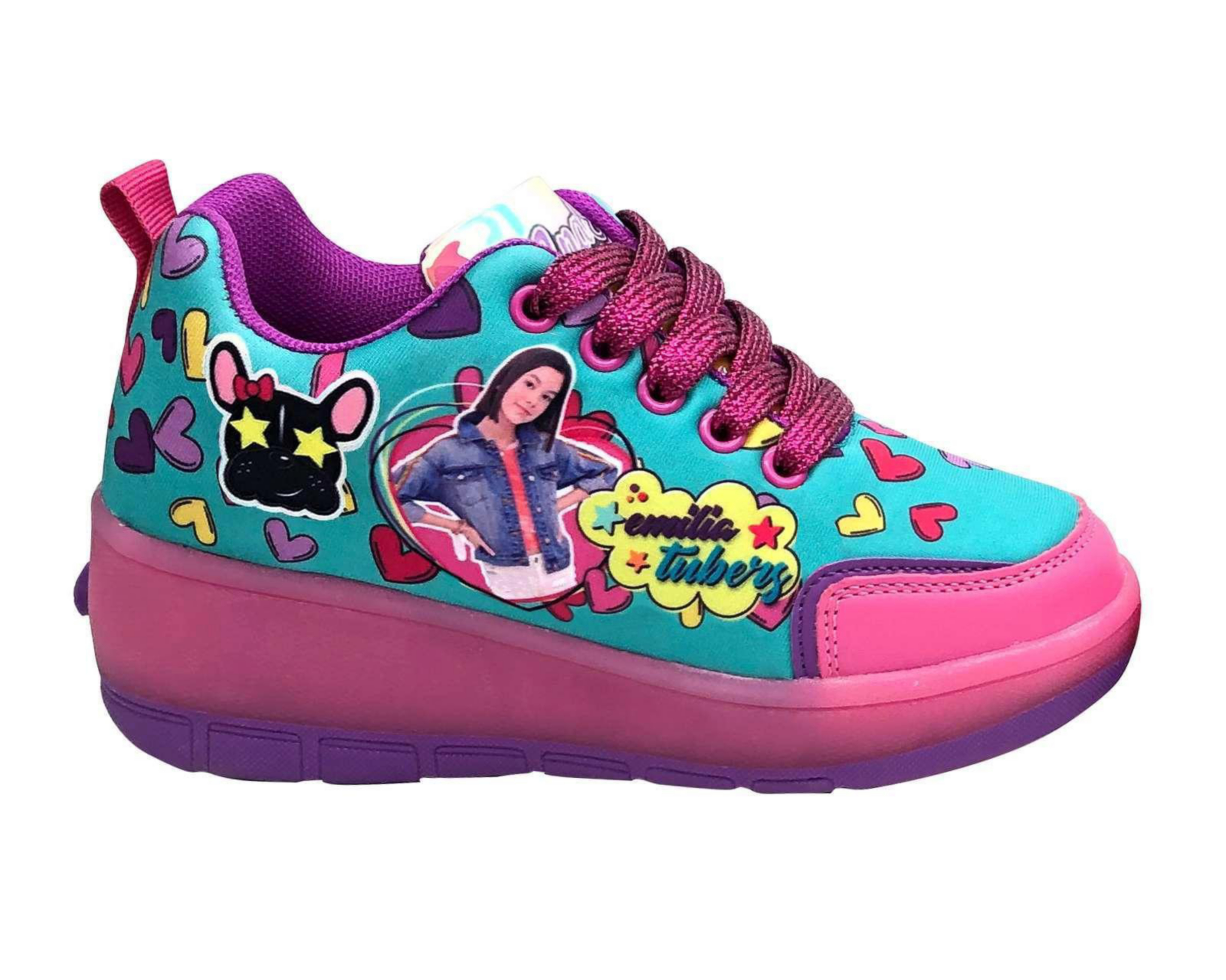 Foto 1 | Patines Apache Ana Emilia color Azul/Rosa Talla 19
