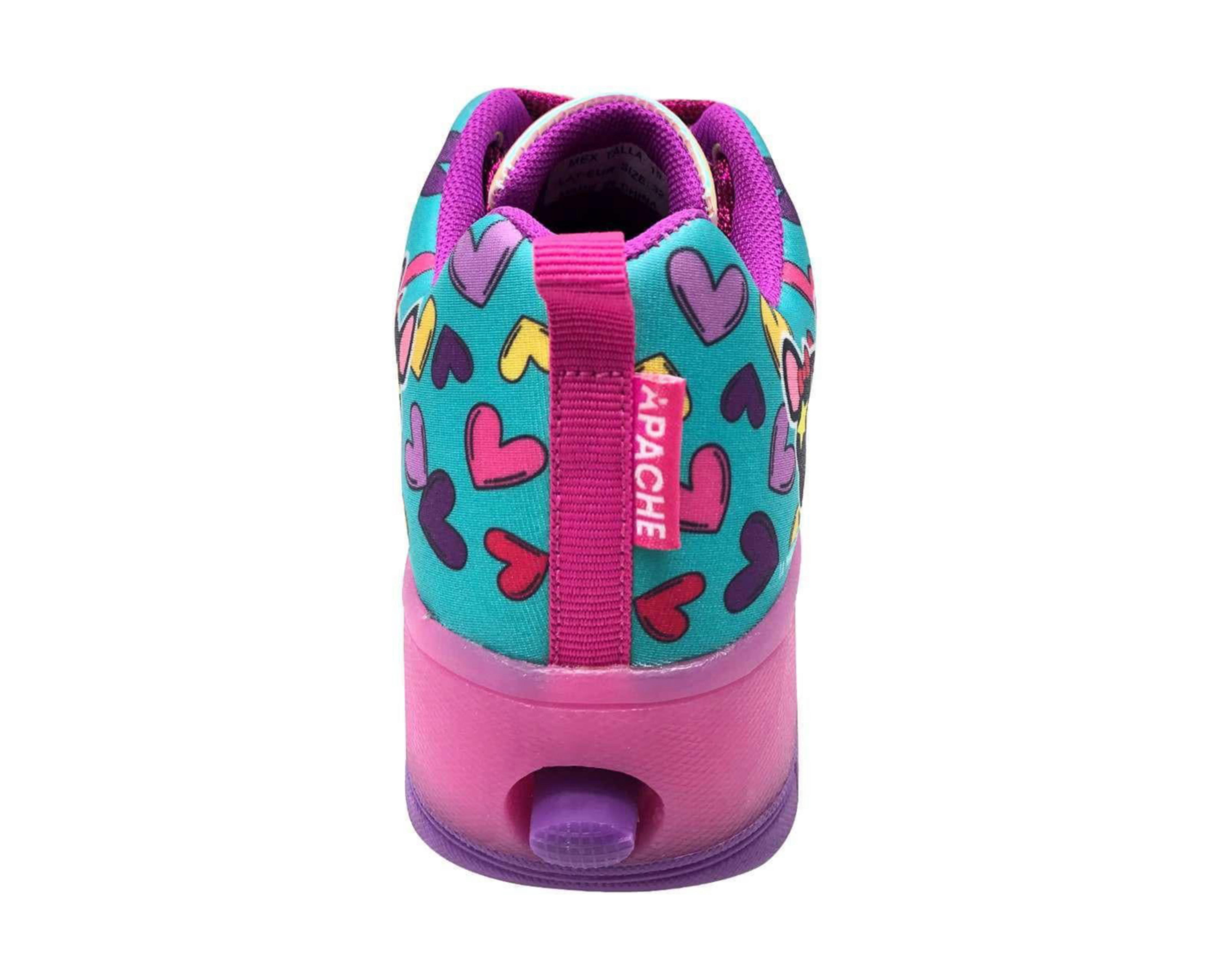 Foto 4 pulgar | Patines Apache Ana Emilia color Azul/Rosa Talla 19