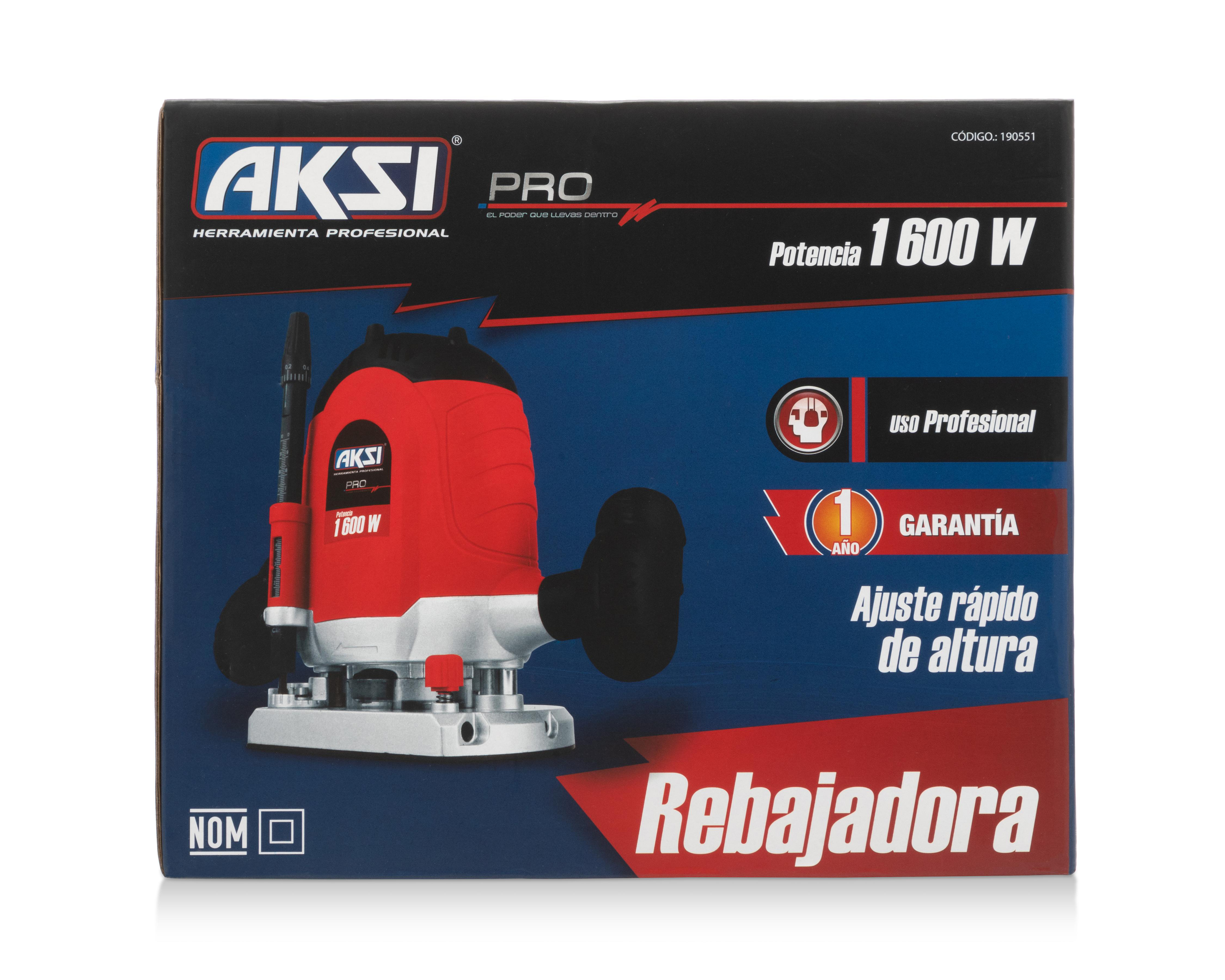 Foto 9 pulgar | Rebajadora Router Aksi 1600 W