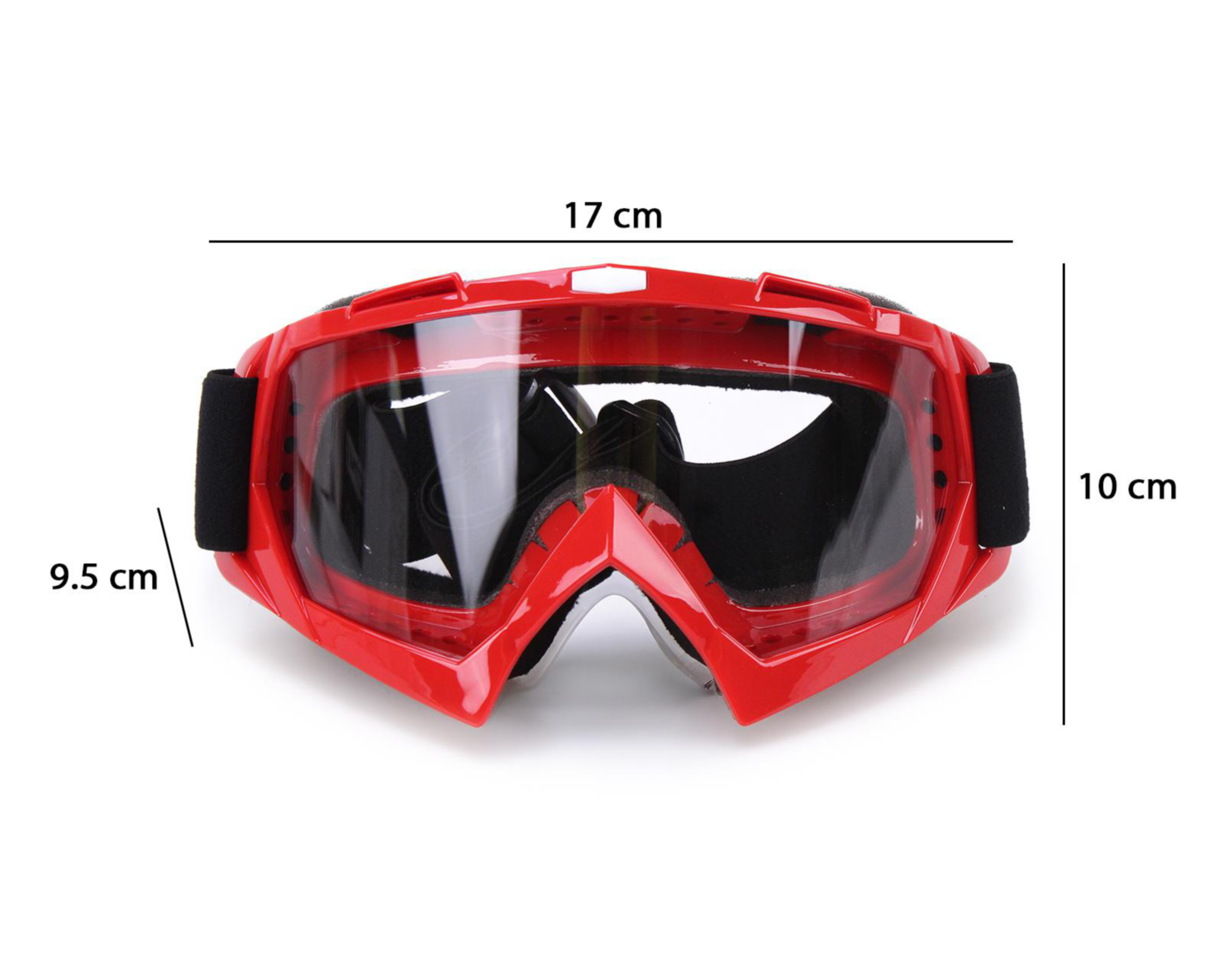 Foto 5 pulgar | Goggles para Motociclista Iron Racing Rojos