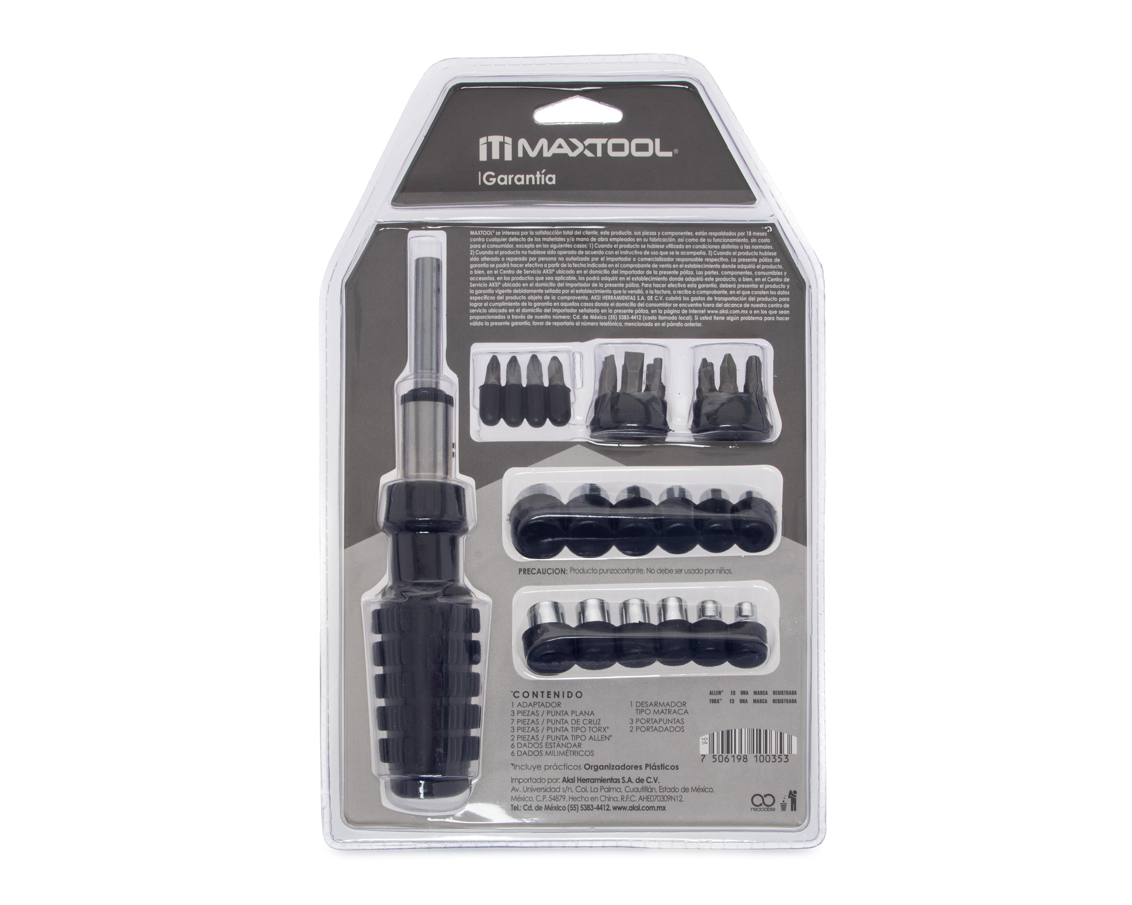 Foto 2 | Desarmador Maxtool con Puntas y Dados