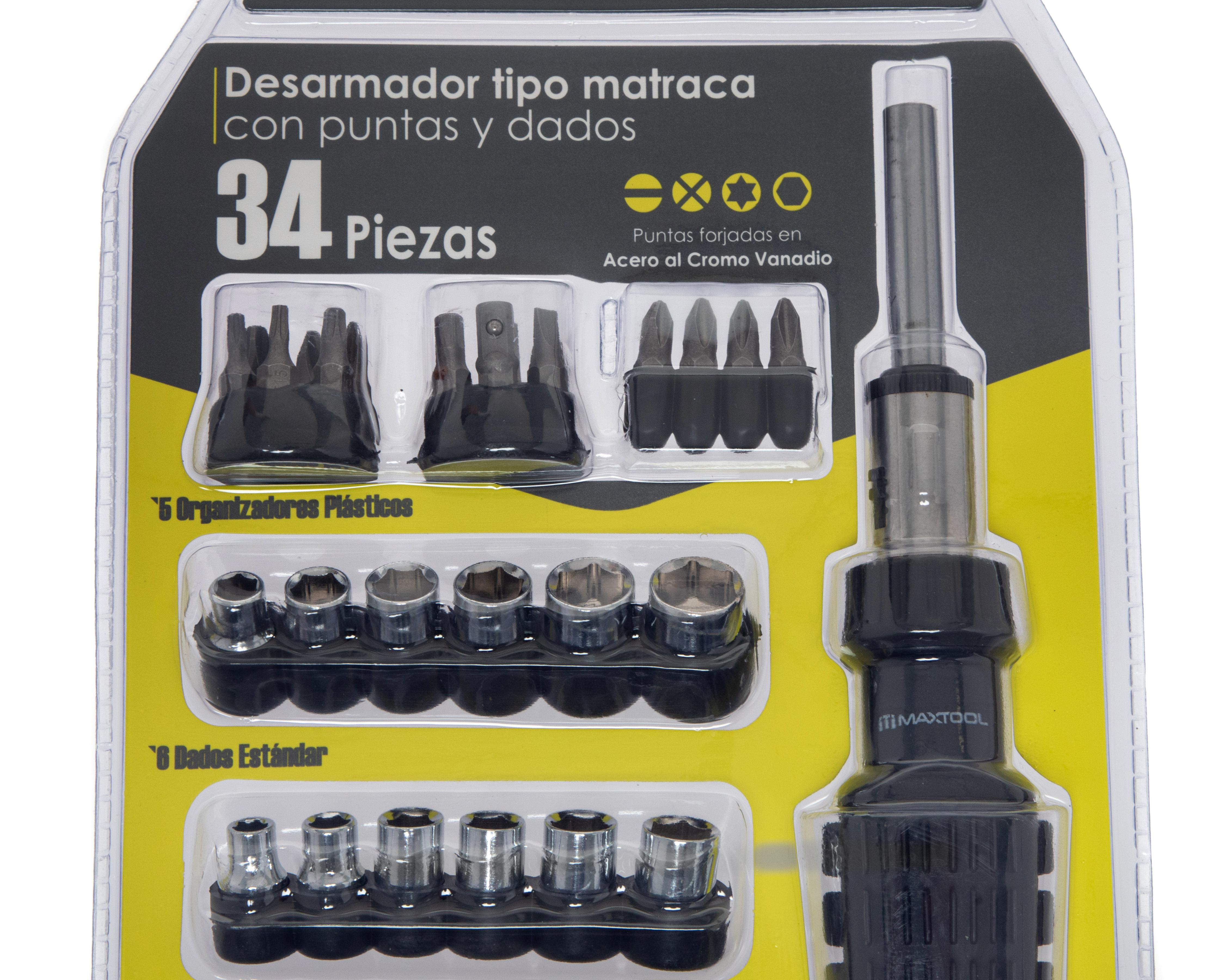 Foto 4 pulgar | Desarmador Maxtool con Puntas y Dados