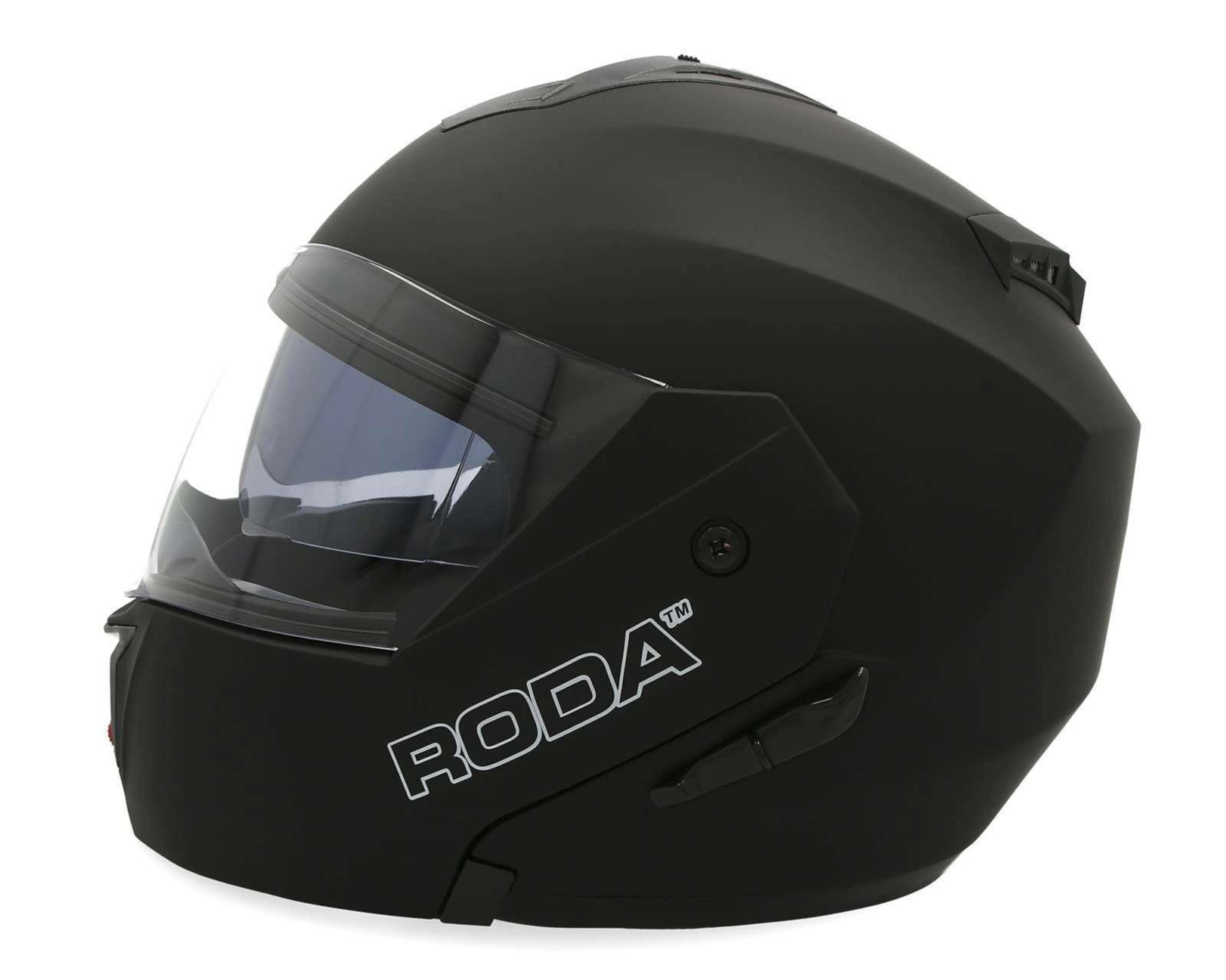 Foto 4 pulgar | Casco para Motociclista Roda Chico Abatible Negro