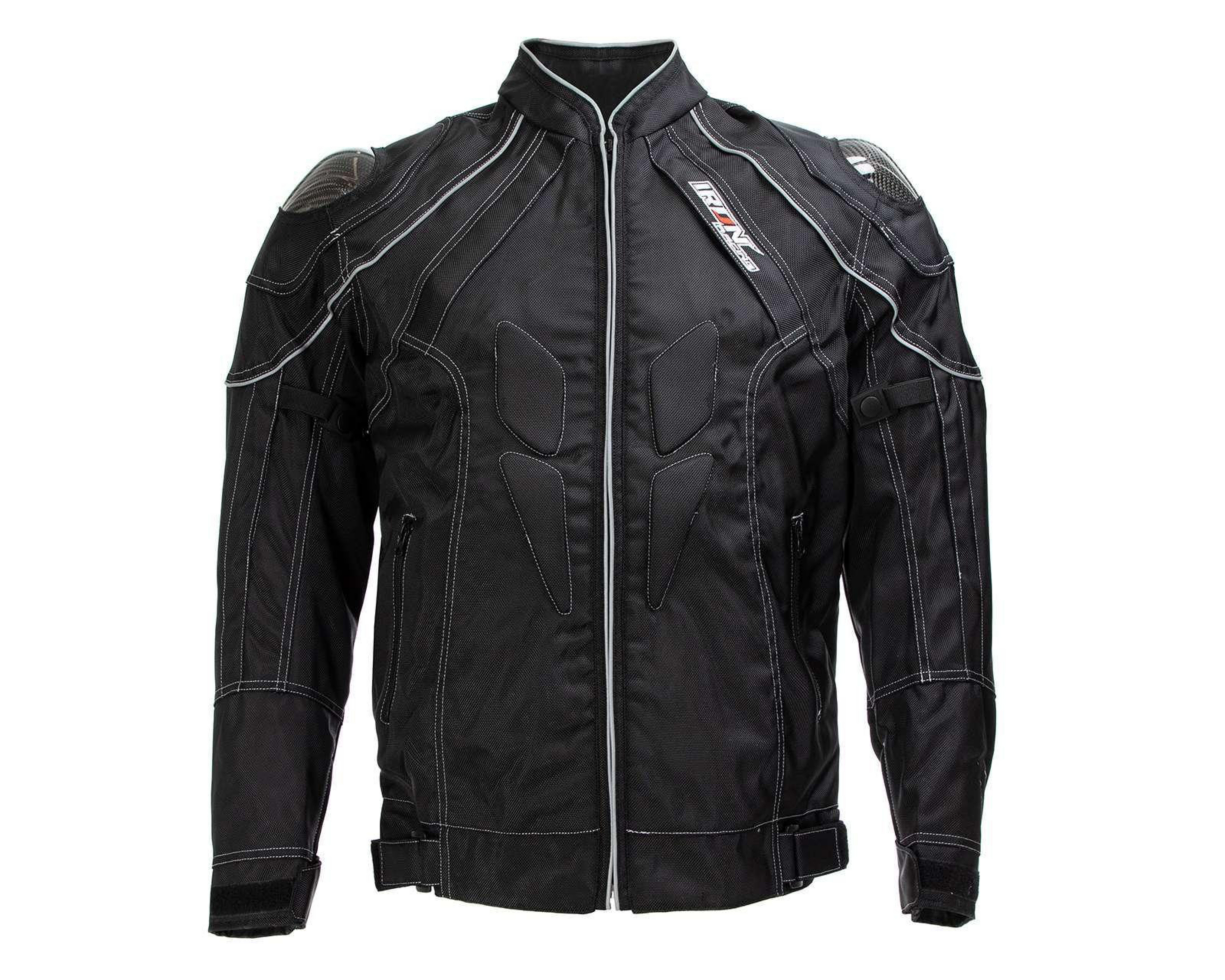 Chamarra para Motociclista Iron Racing Extragrande color Negro