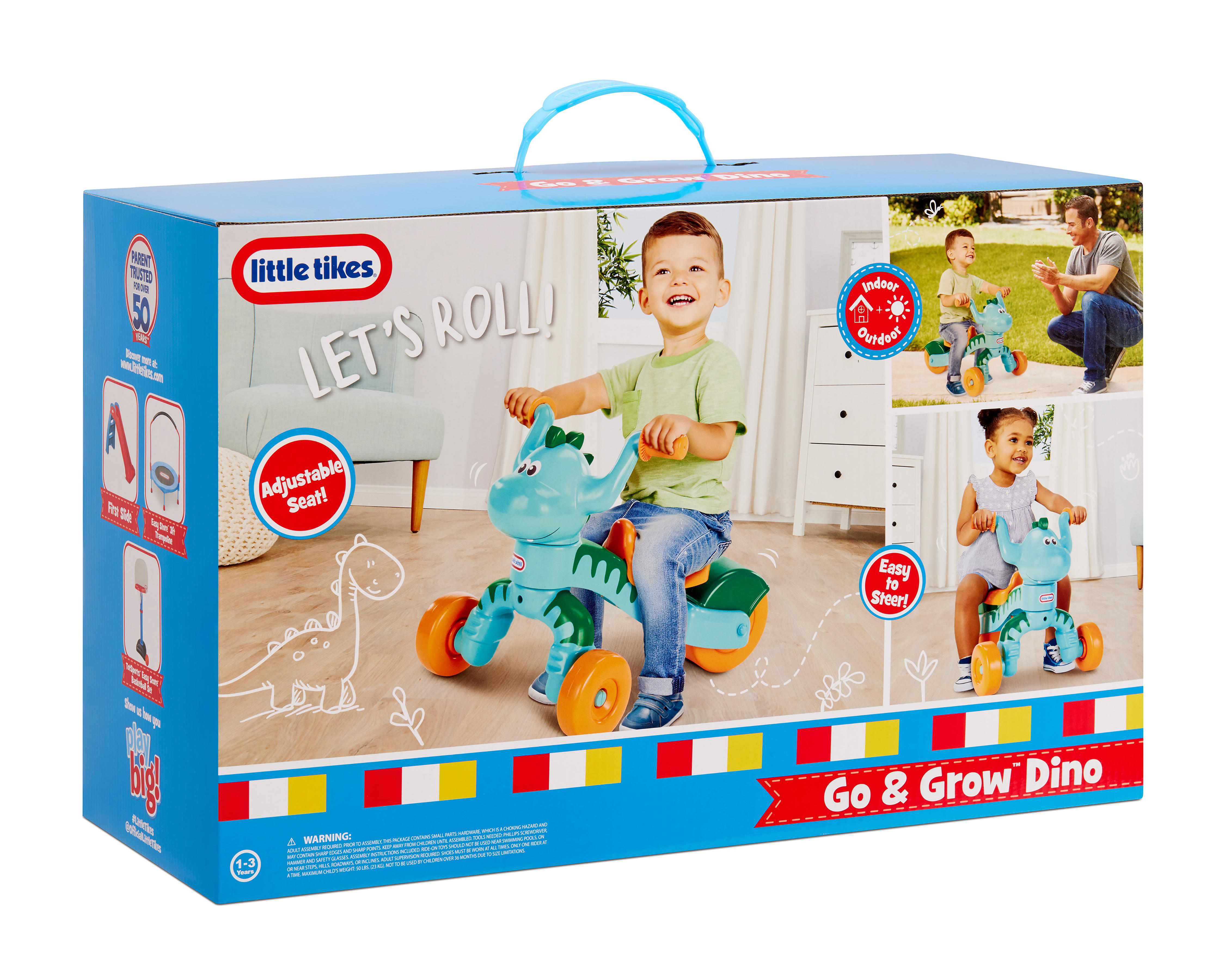 Foto 2 | Triciclo Little Tikes Go & Grow Dino Azul