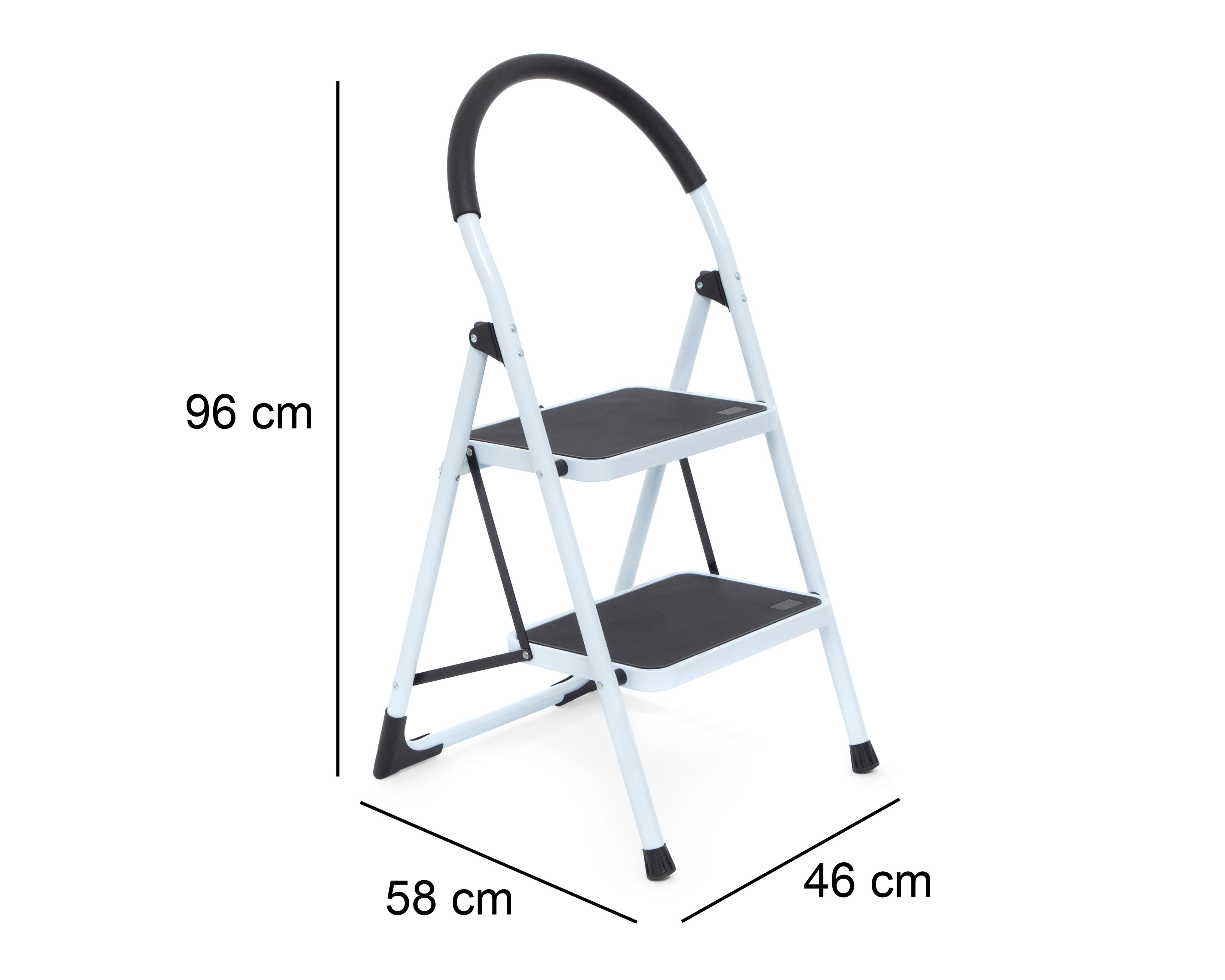 Foto 5 pulgar | Escalera para Hogar Peldaños Brave Acero 2 Escalones