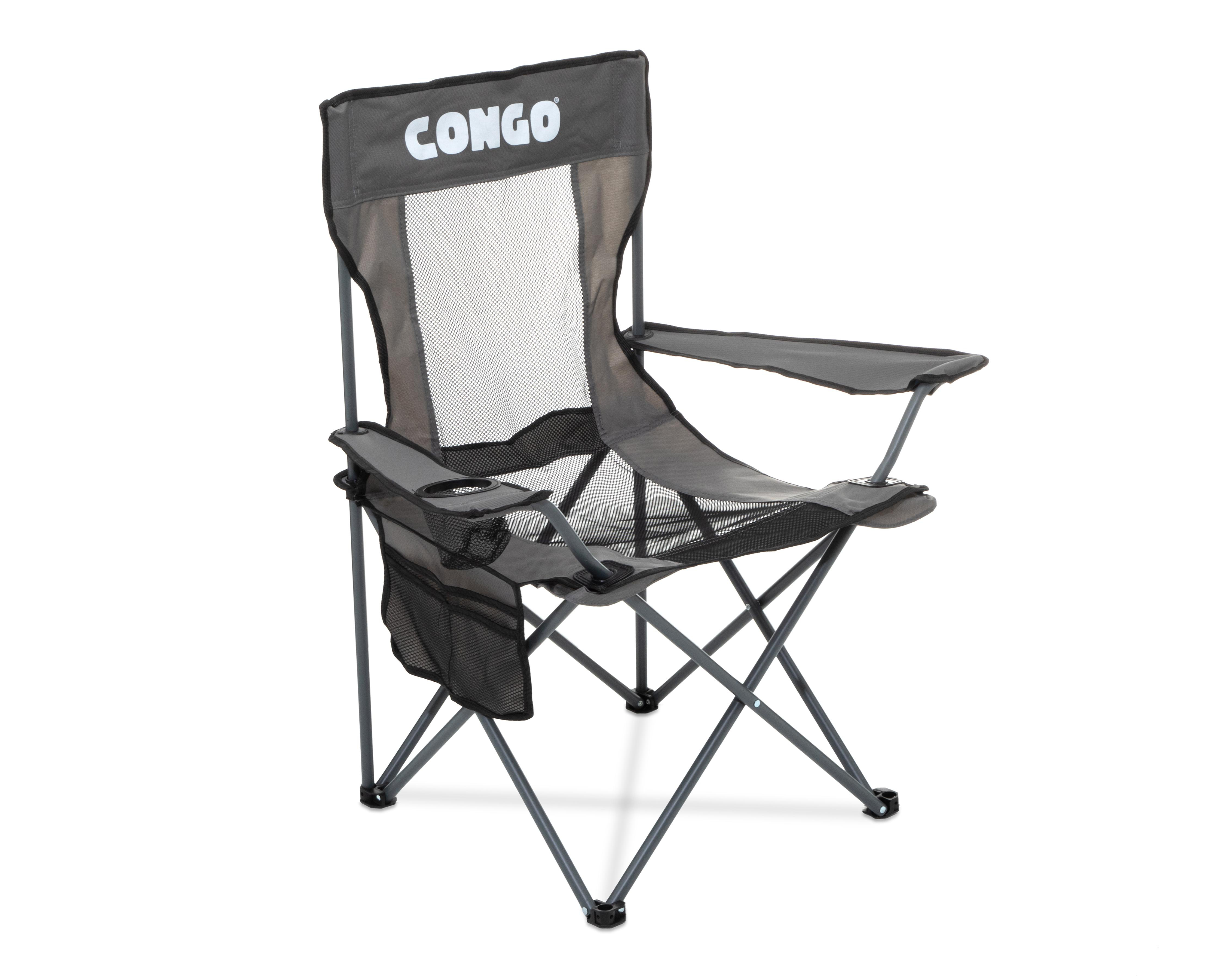 Foto 2 pulgar | Silla Plegable para Camping Congo Gris