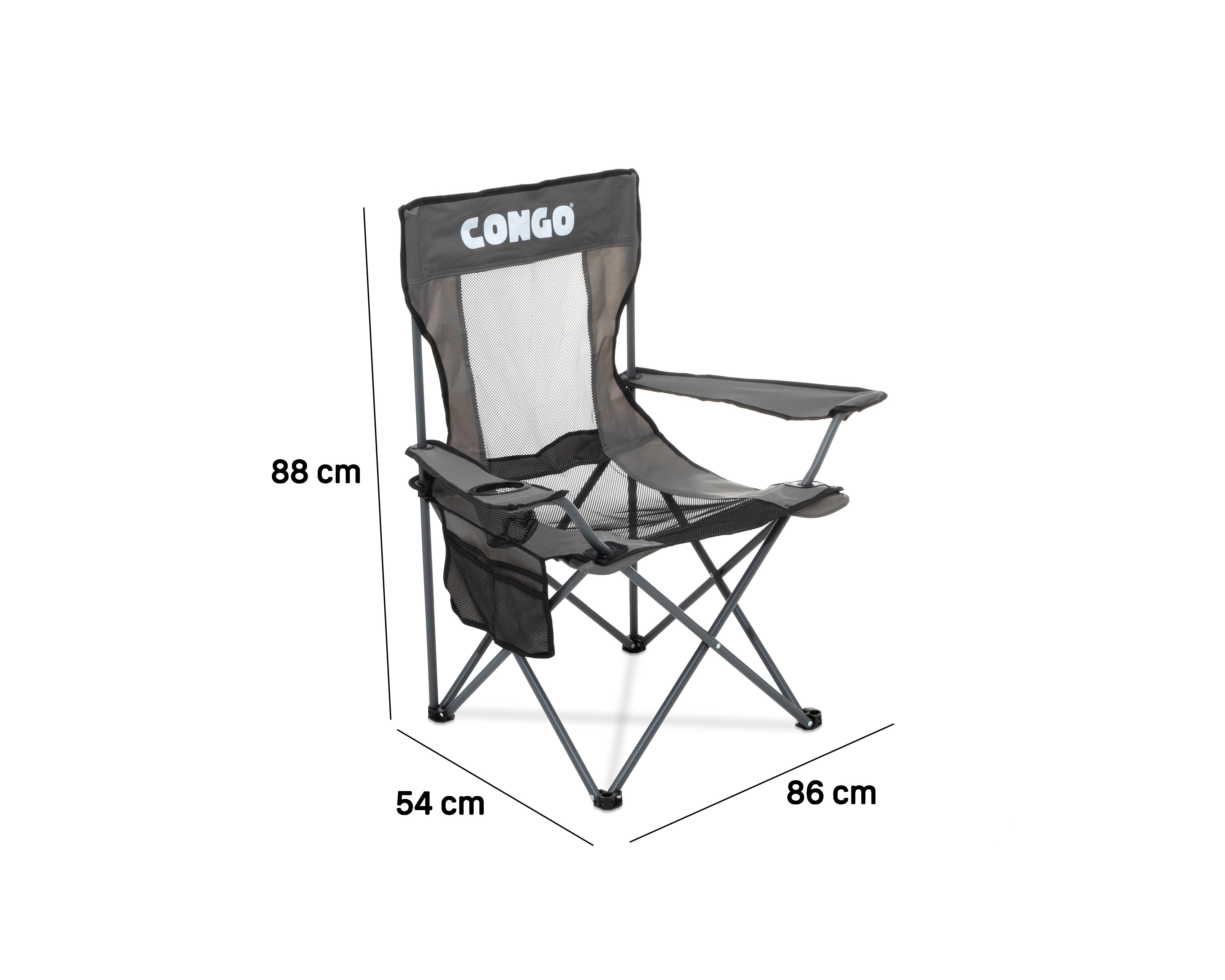 Foto 7 pulgar | Silla Plegable para Camping Congo Gris
