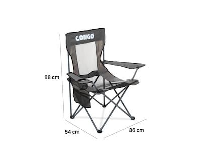 Foto 6 | Silla Plegable para Camping Congo Gris