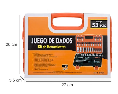 Foto 5 | Juego de Dados OPC Tools 8001 53 Piezas