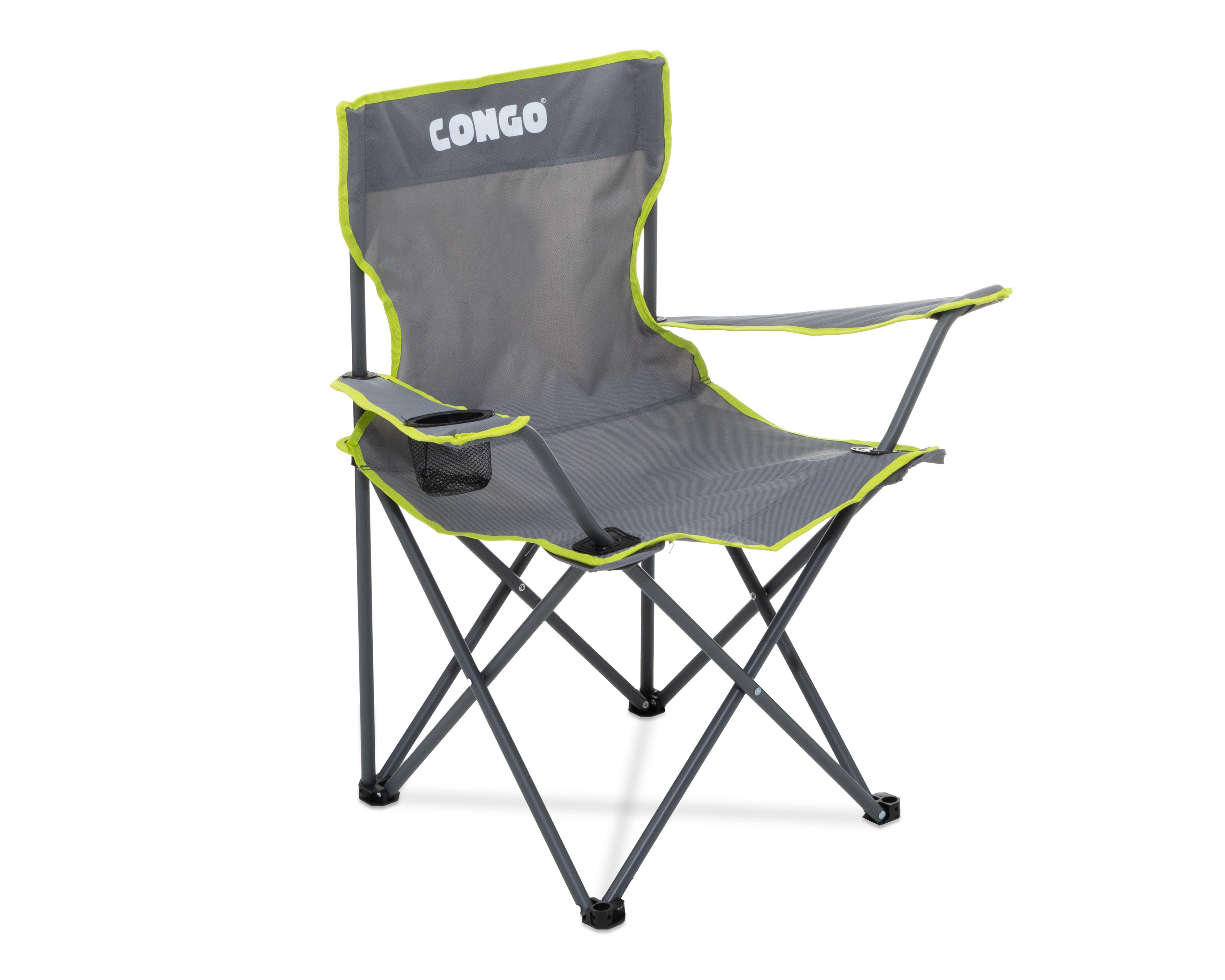 Foto 2 pulgar | Silla Plegable para Camping Congo Gris