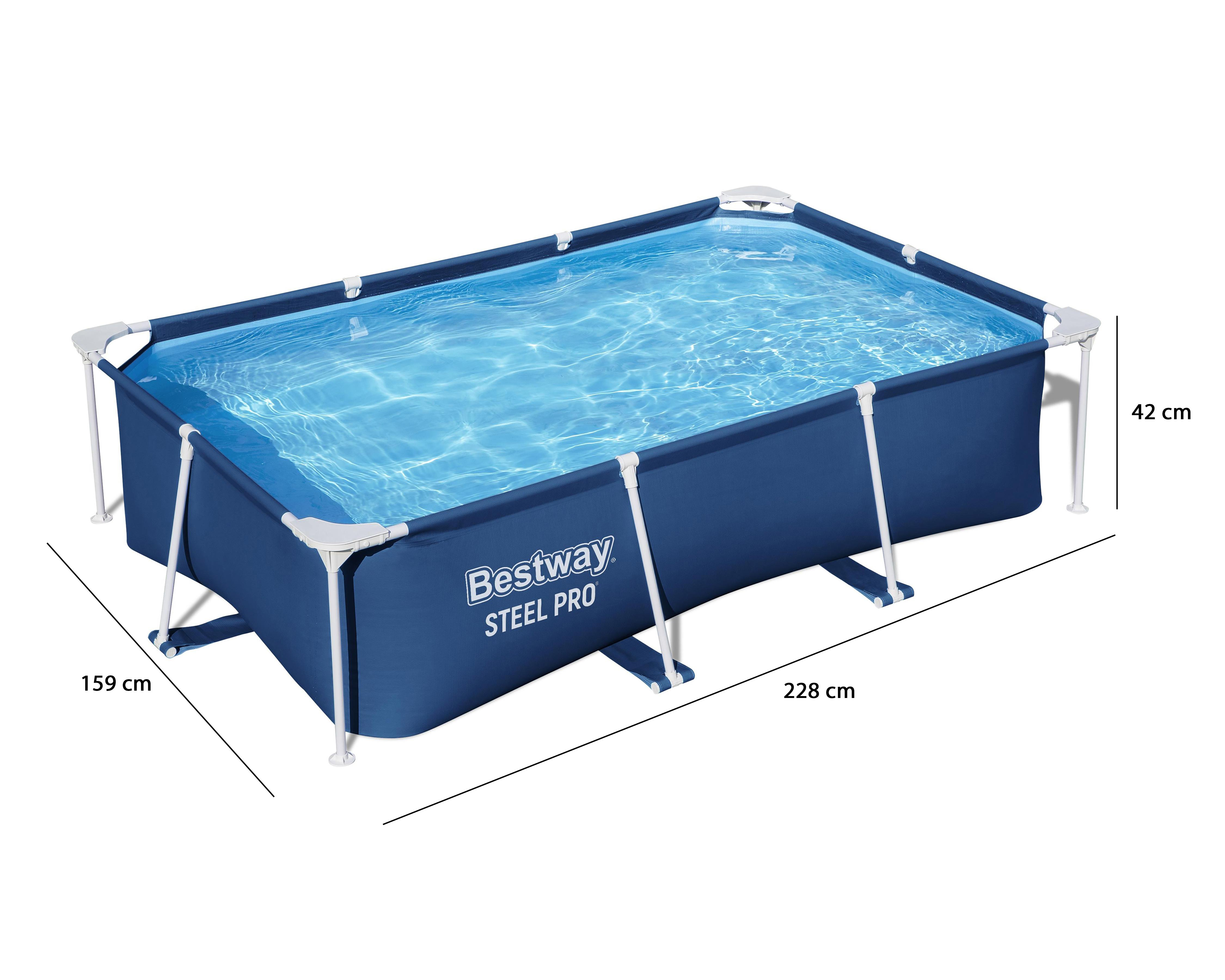 Foto 6 | Alberca Rígida Rectangular Bestway 1500 L 228 x 159 x 42 cm