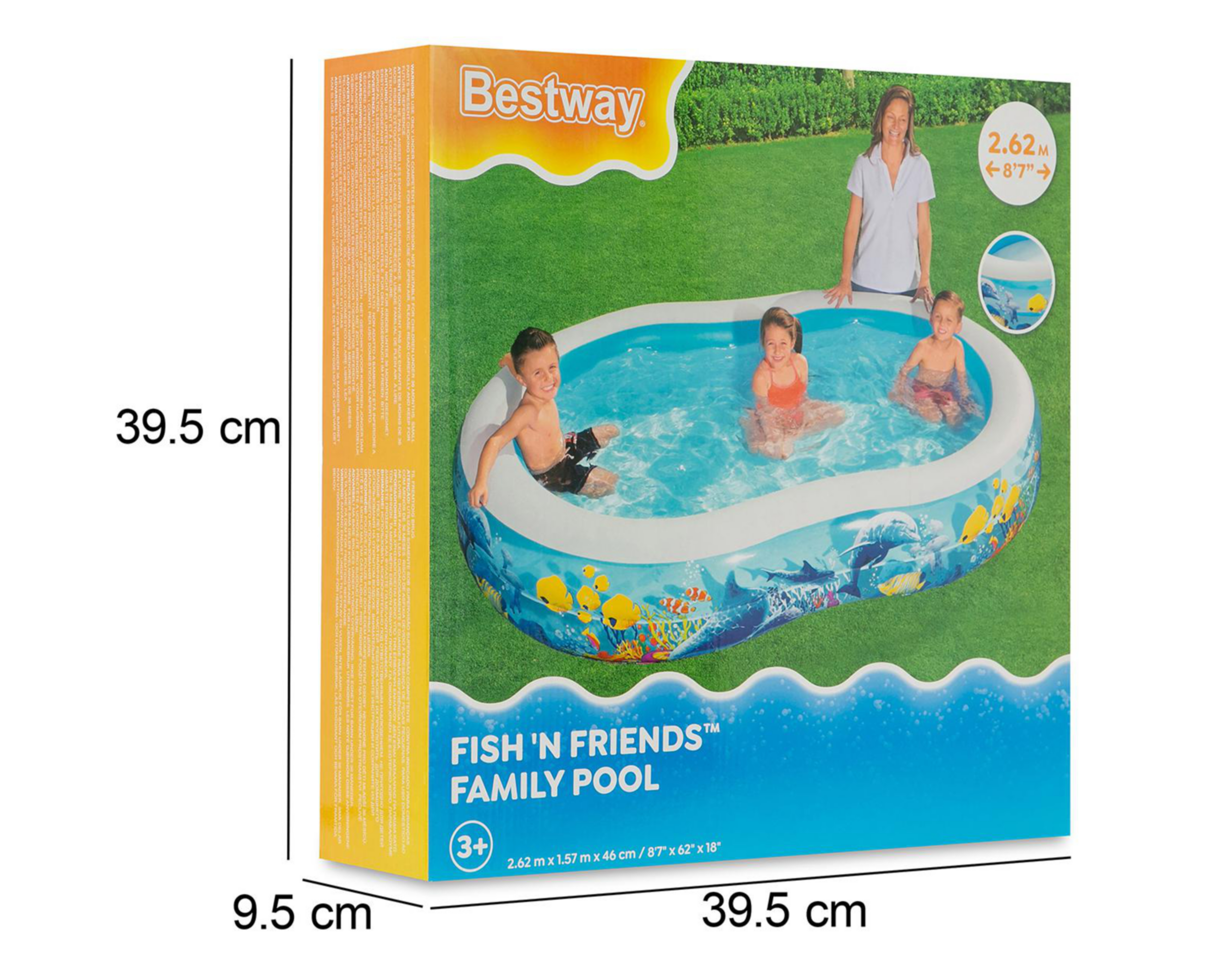 Foto 7 pulgar | Alberca Inflable Ovalada Bestway 544 L 262 x 157 x 46 cm