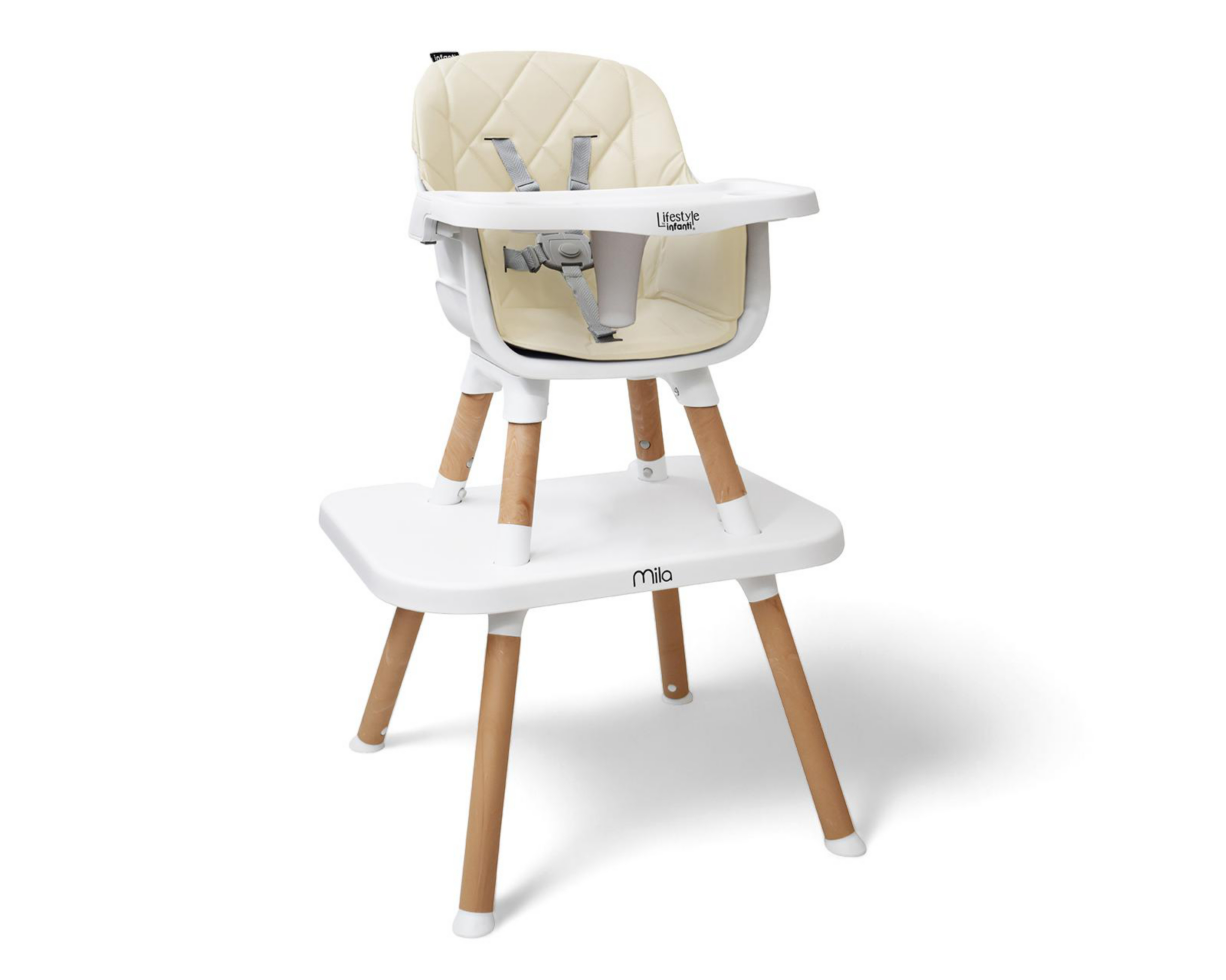 Foto 3 pulgar | Silla Alta Convertible Infanti Mila Blanca