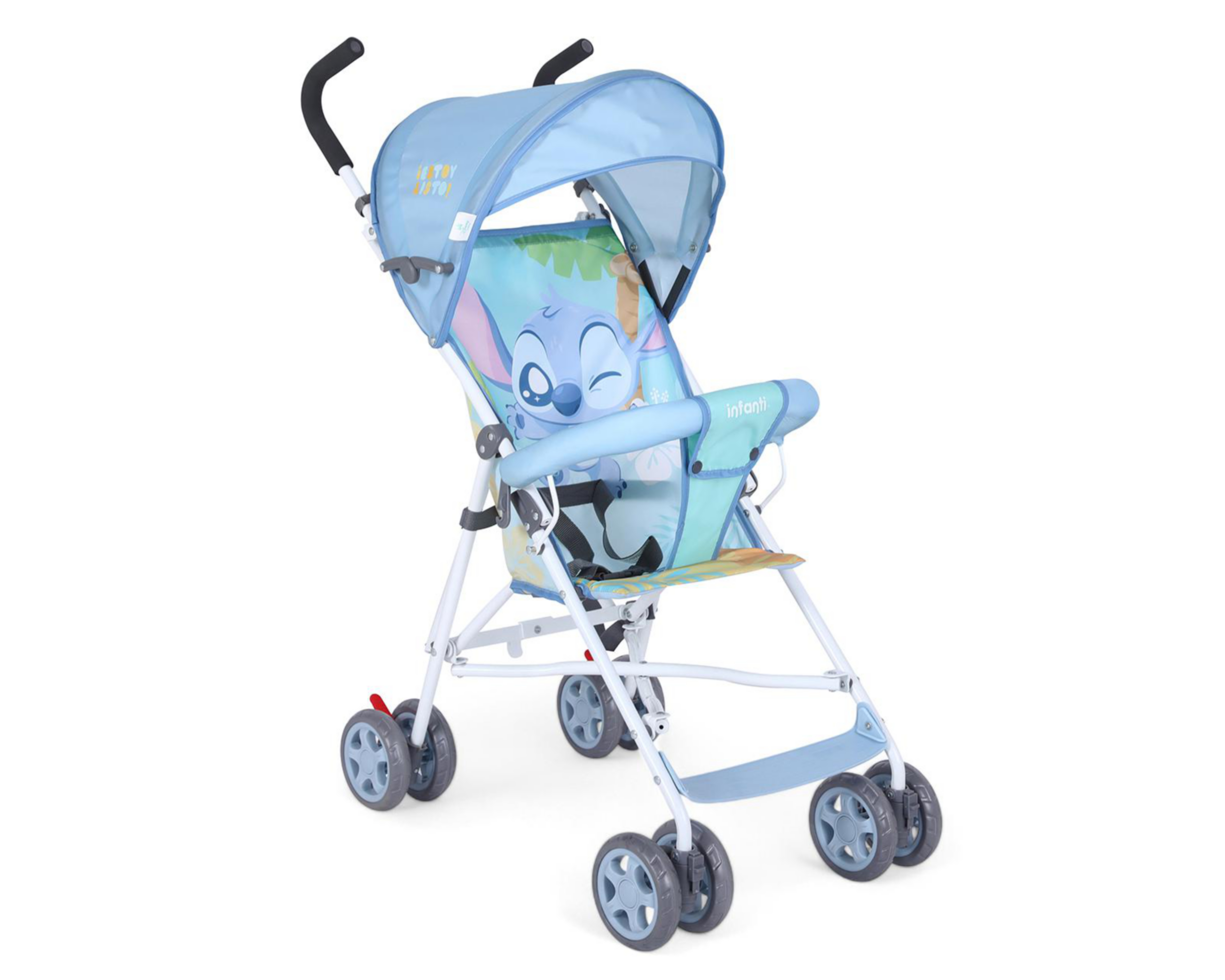 Foto 2 pulgar | Carriola Disney Stitch Azul