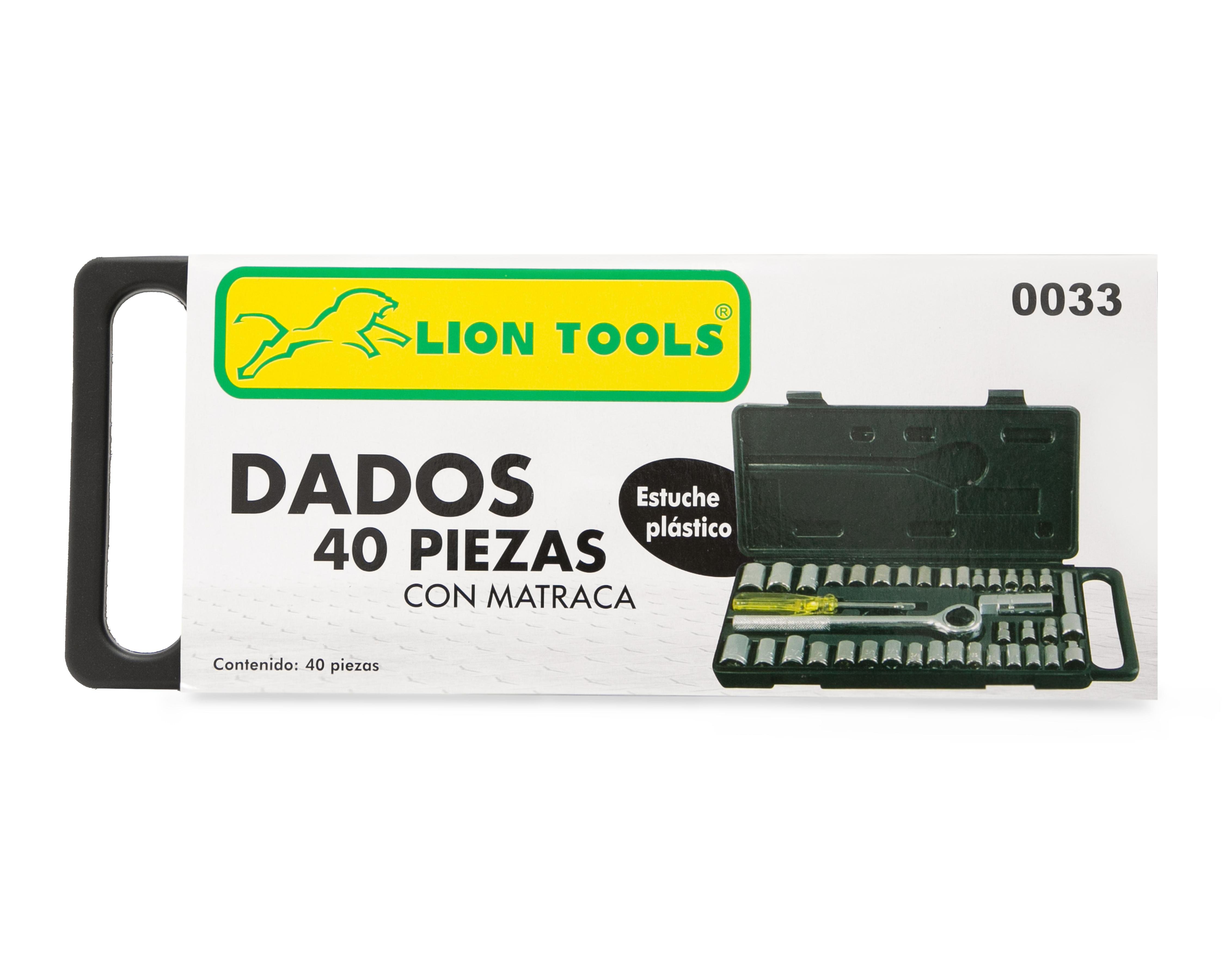 Foto 5 pulgar | Juego de Dados Lion Tools con Matraca 40 Piezas