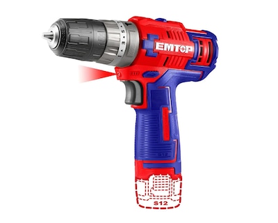 Foto 3 | Taladro de Impacto EMTOP ECIDL12620 50 Piezas