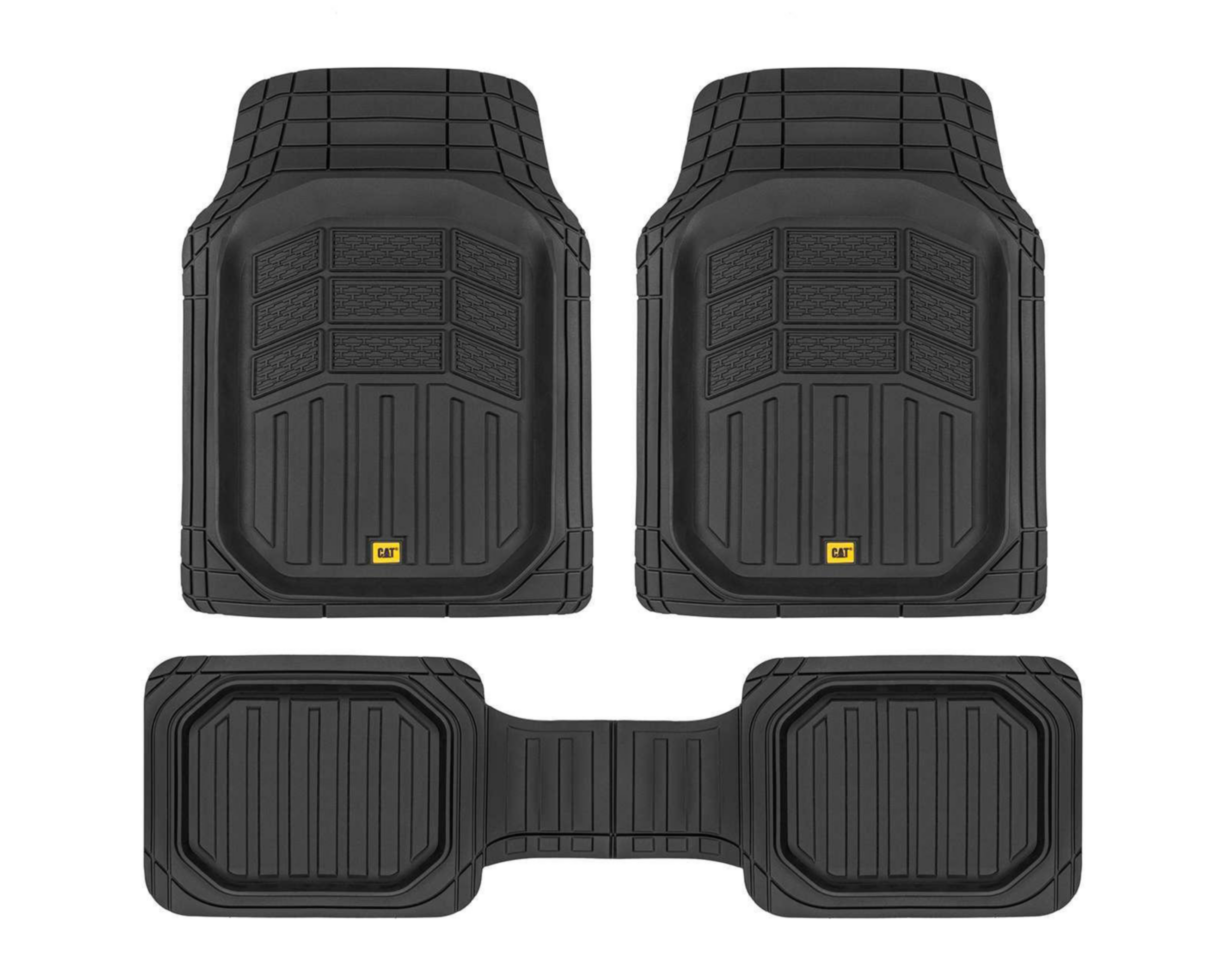 Tapetes para Auto CAT CAMT-9013-BK Negro 3 Piezas