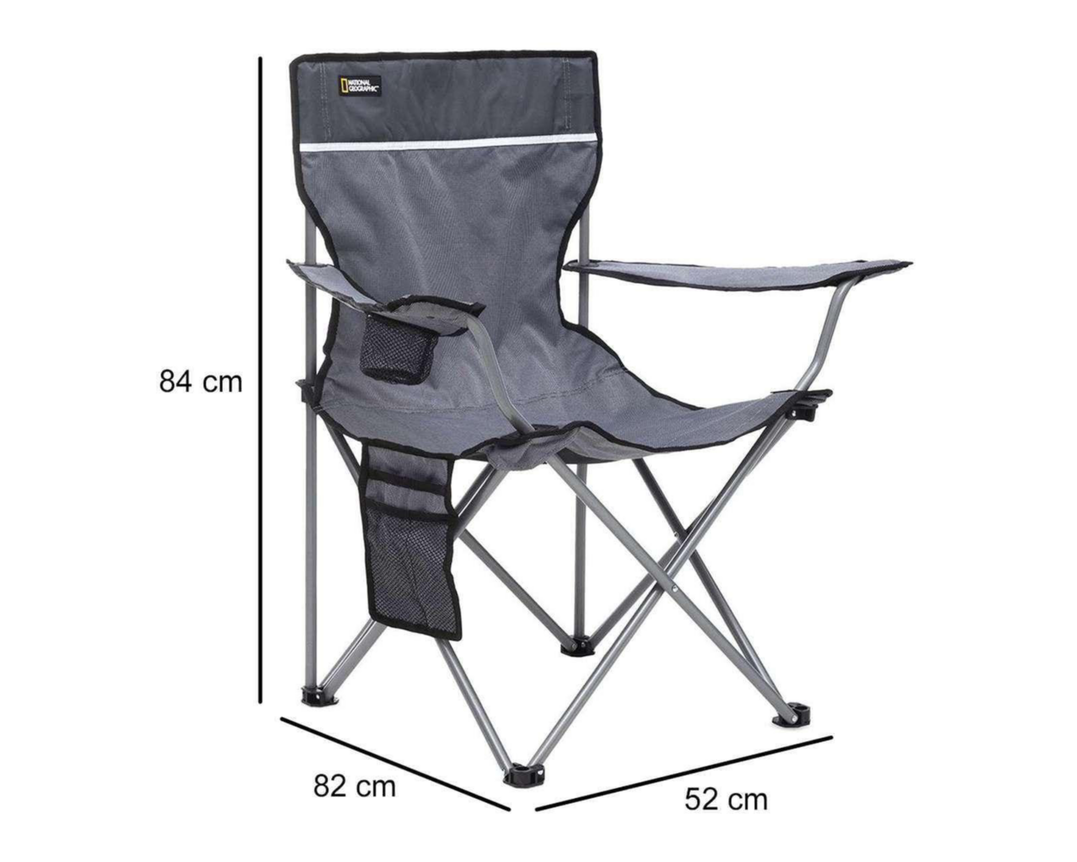 Foto 7 | Silla Plegable National Geographic Gris