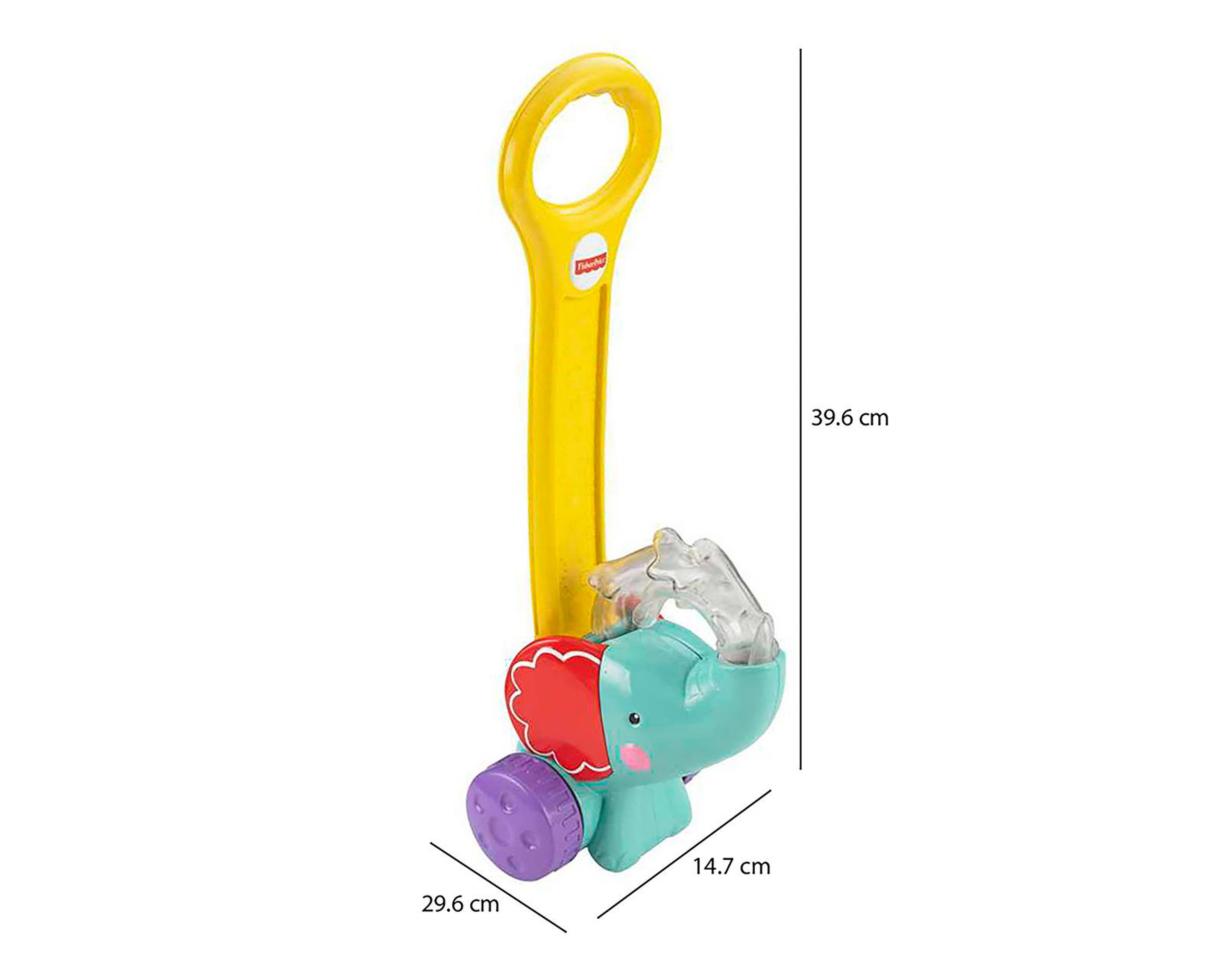 Foto 6 pulgar | Juguete para Bebés Elefante Camina Conmigo Fisher Price Multicolor