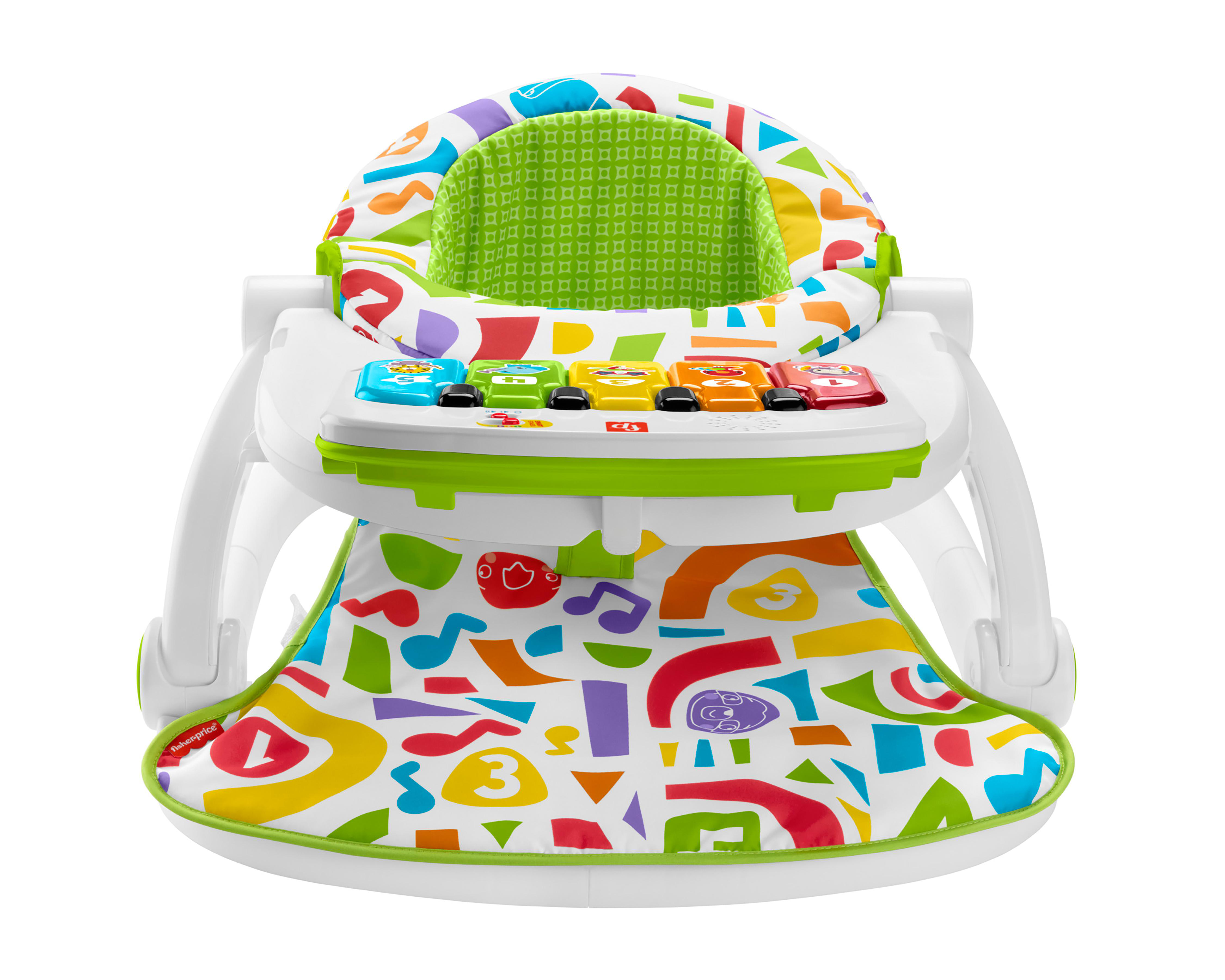 Foto 1 | Silla para Bebé Deluxe Fisher-Price Piano Pataditas Musical Crece Conmigo