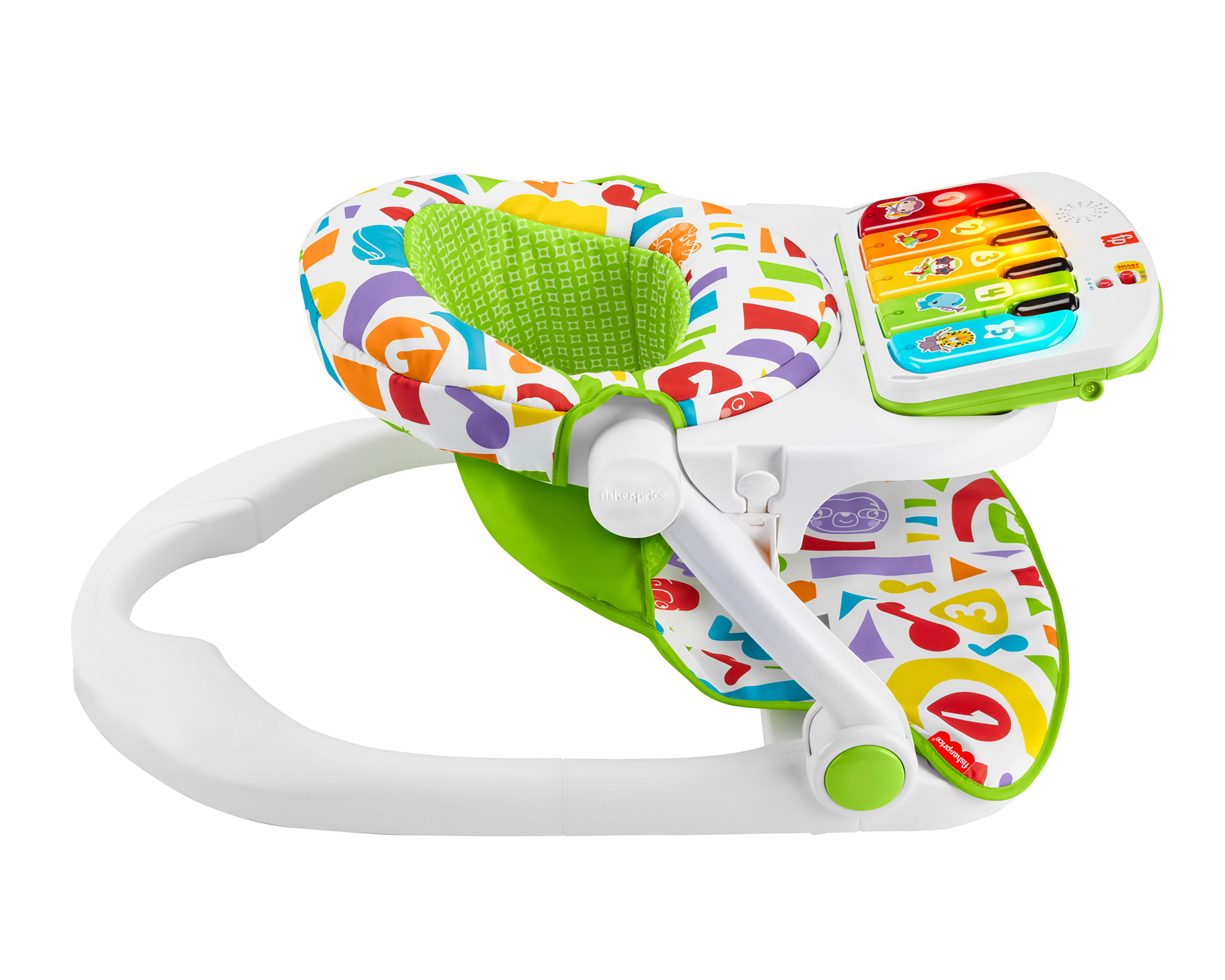 Foto 5 pulgar | Silla para Bebé Deluxe Fisher-Price Piano Pataditas Musical Crece Conmigo